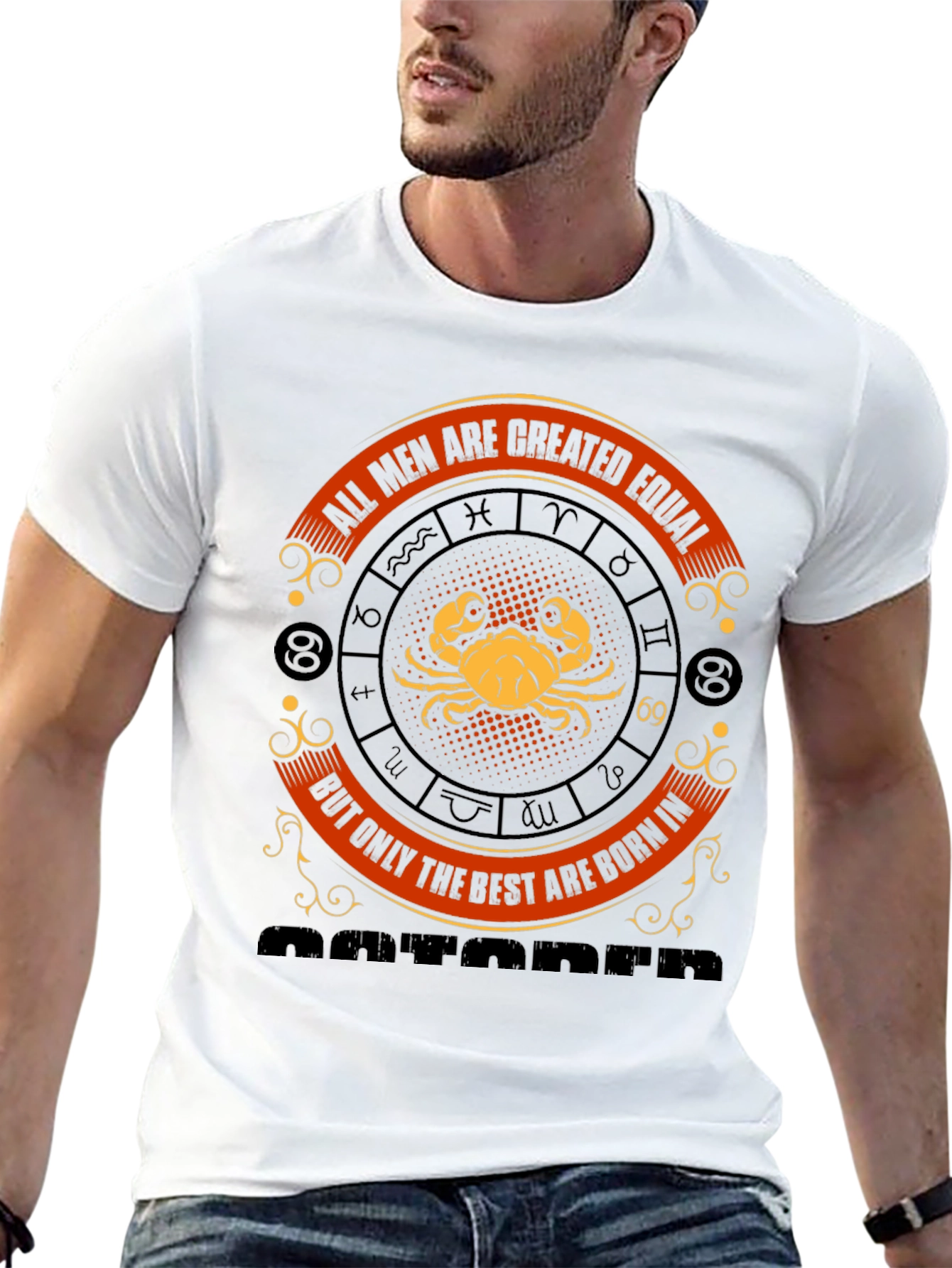 Zodiac Cancer Mens Graphic T-Shirt
