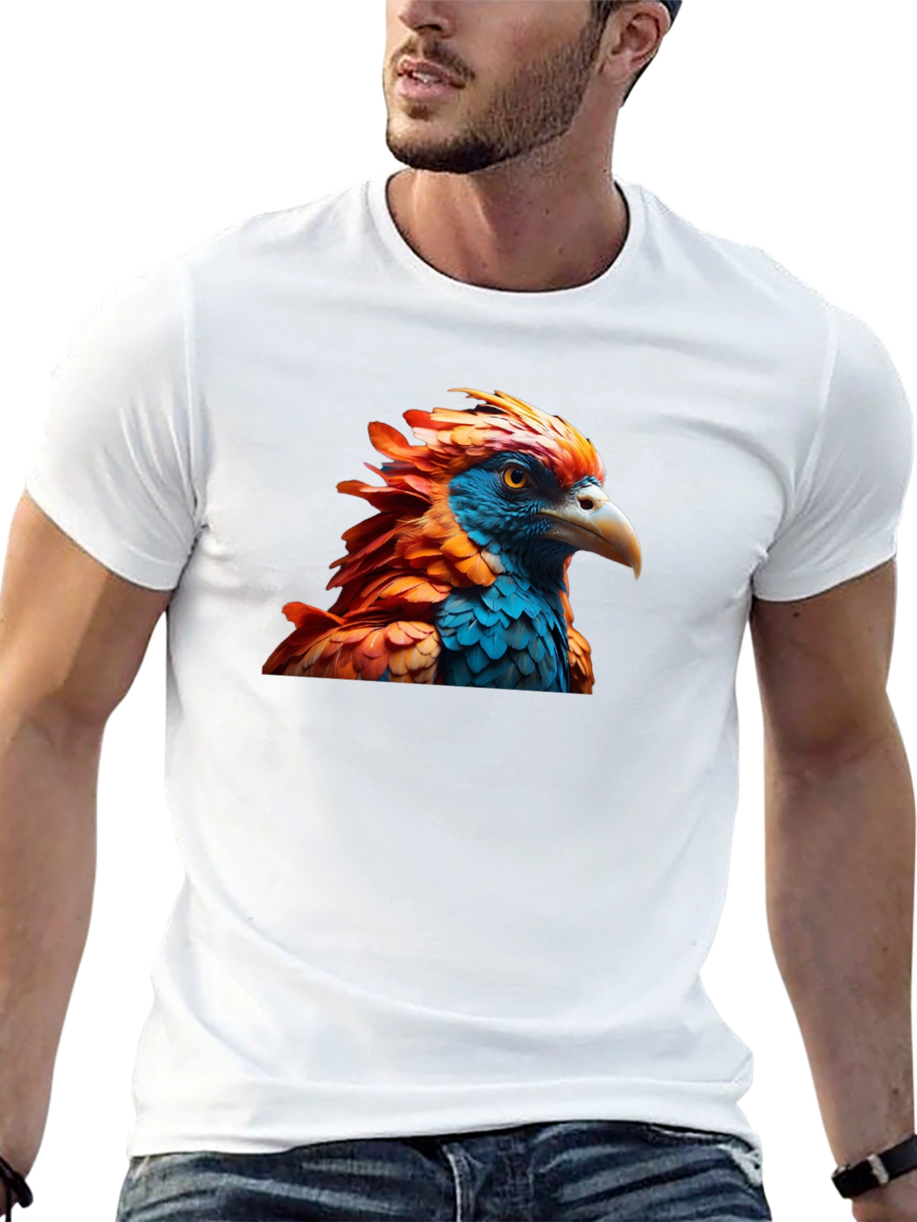 Phoenix Graphic Tee - Bold Bird Design