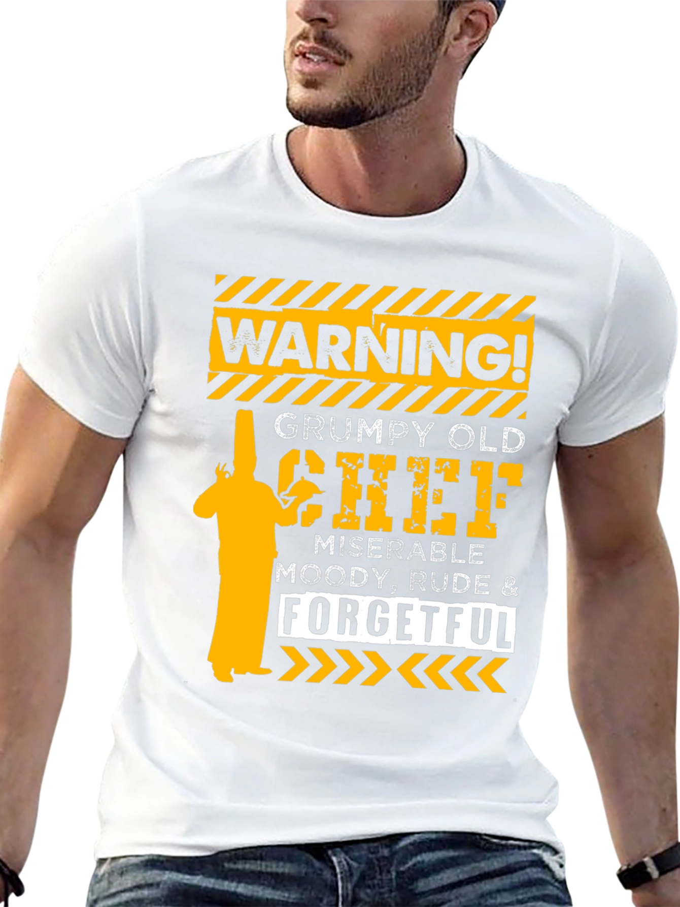 Warning Grumpy Old Chef T-Shirt