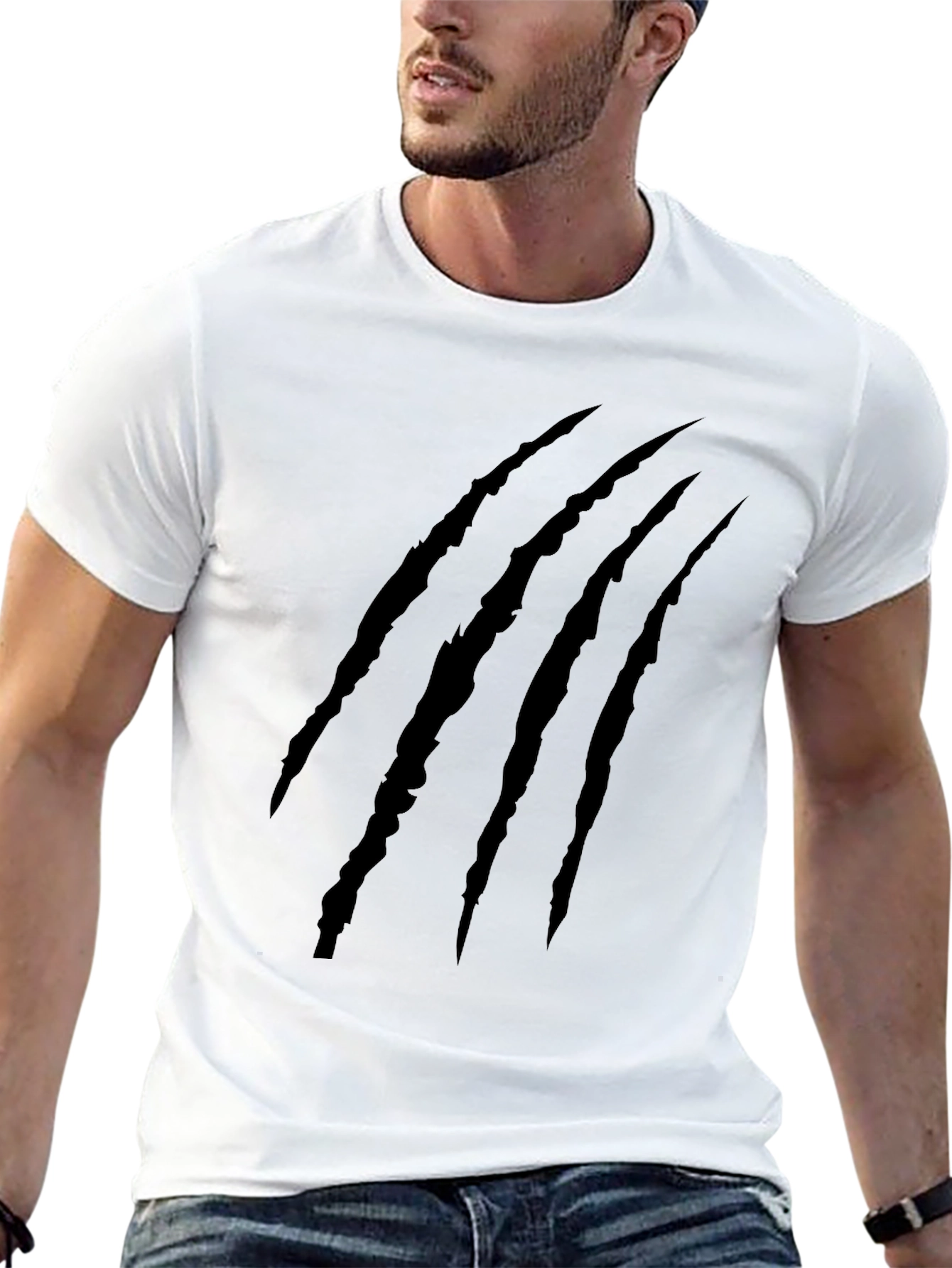 Claw Mark Graphic Tee - Mens Black T-Shirt