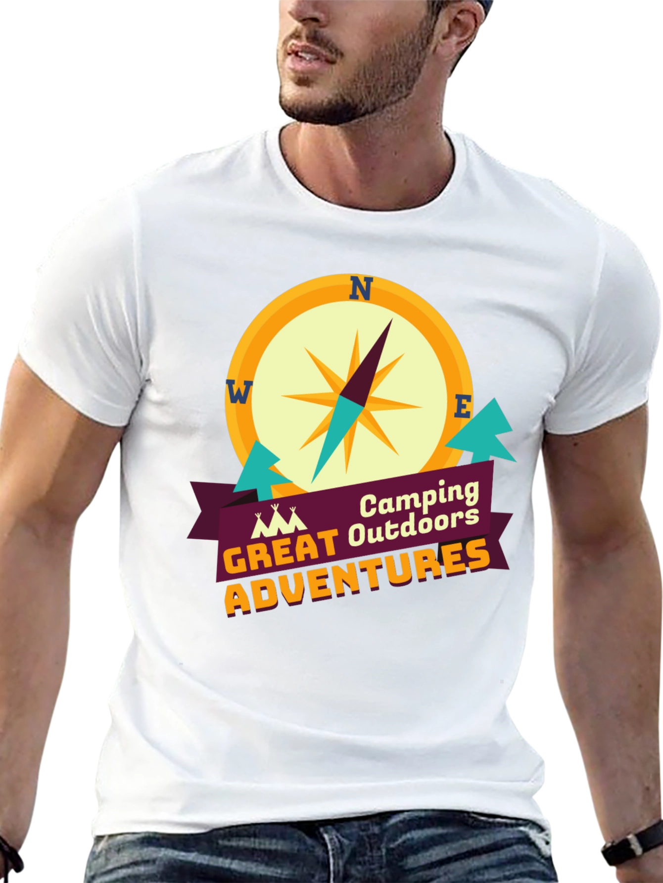 Camping Outdoors Great Adventures Graphic T-Shirt