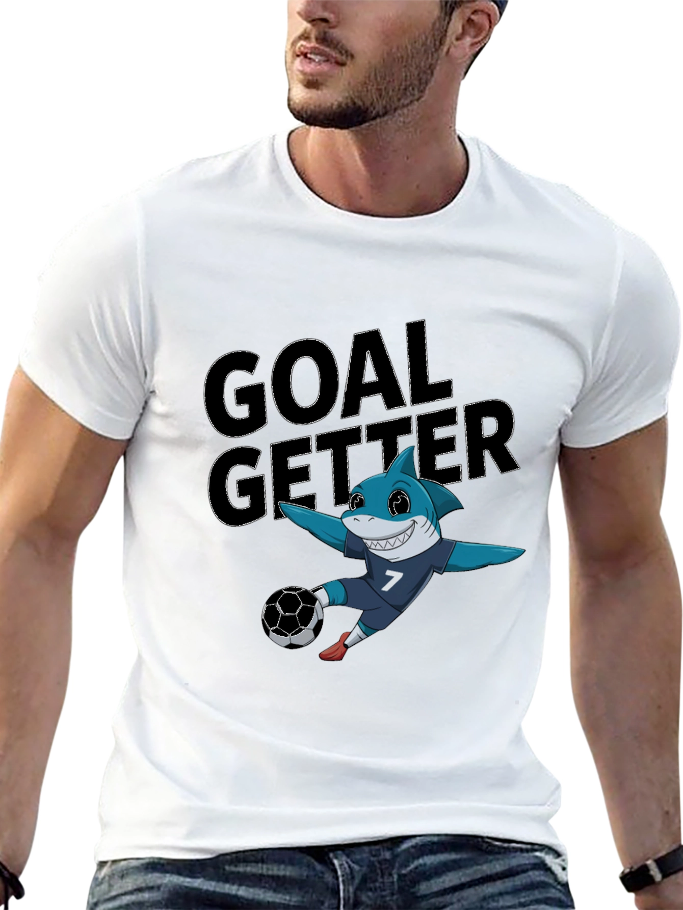 Goal Getter Shark Soccer T-Shirt