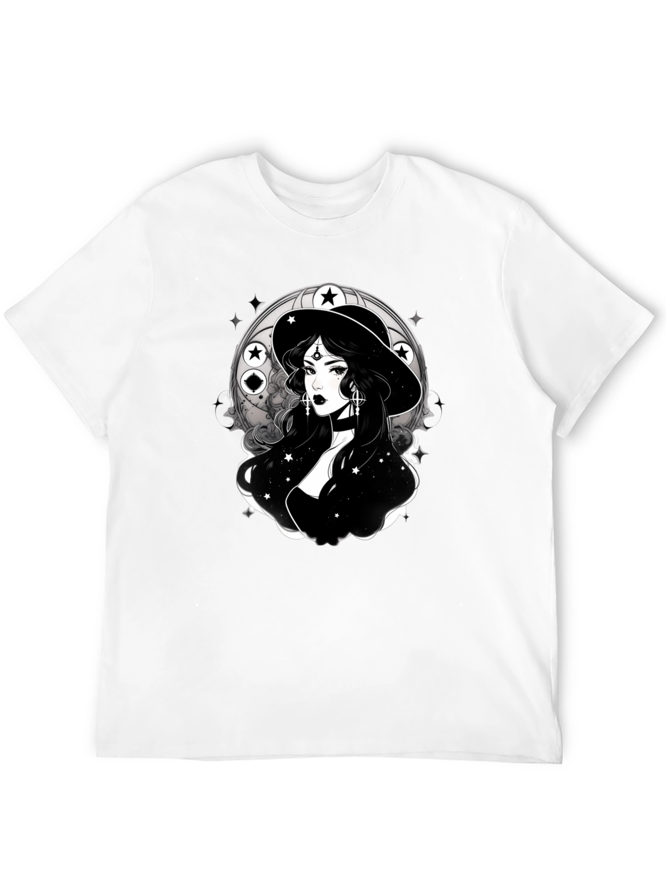 Mystic Witch Graphic Tee - Unisex Black T-Shirt