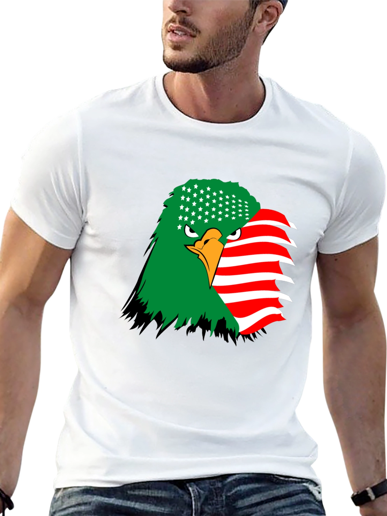 American Eagle Graphic Tee - Patriotic Style