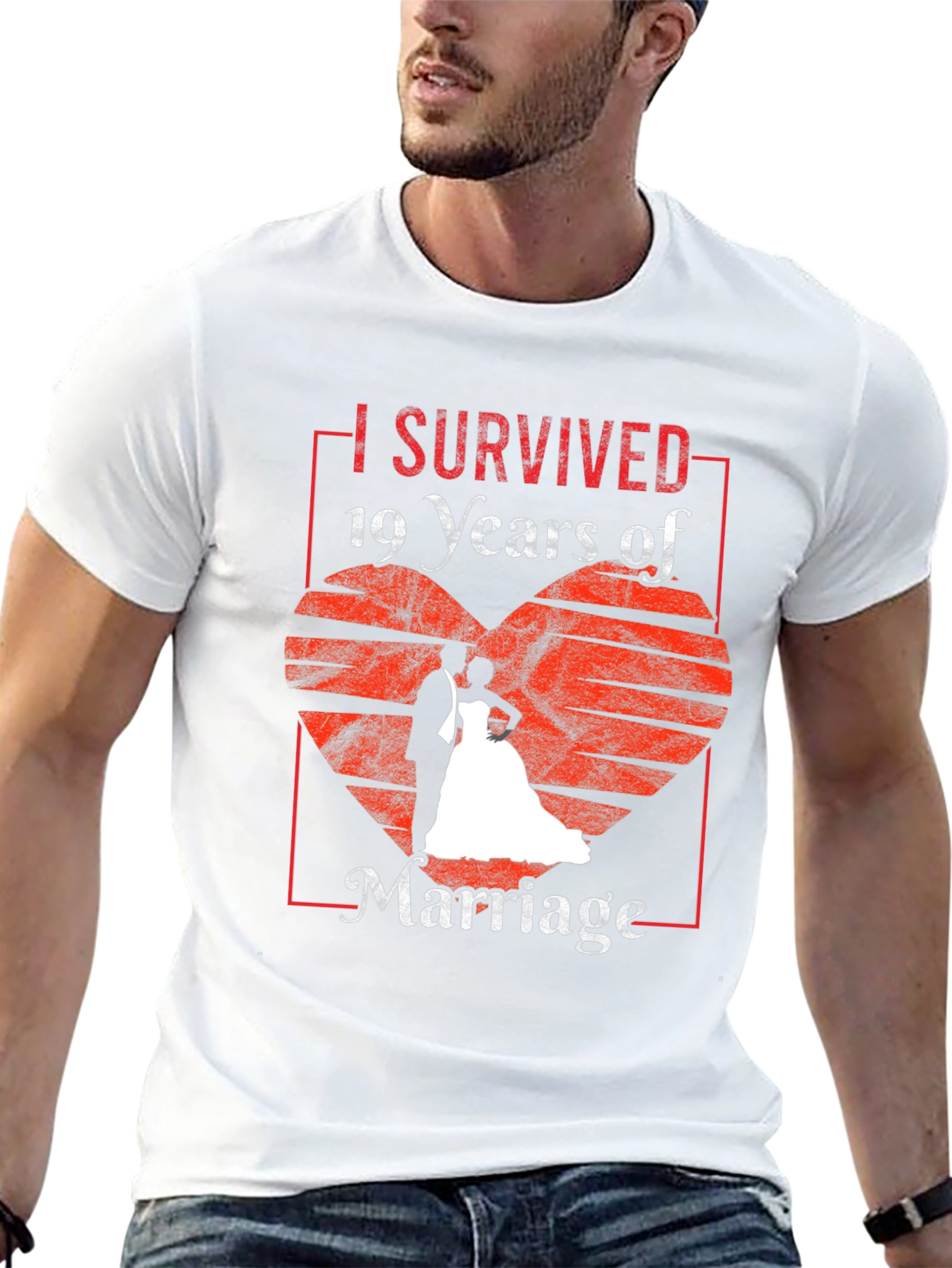 I Survived 19 Years Marriage Anniversary T-Shirt