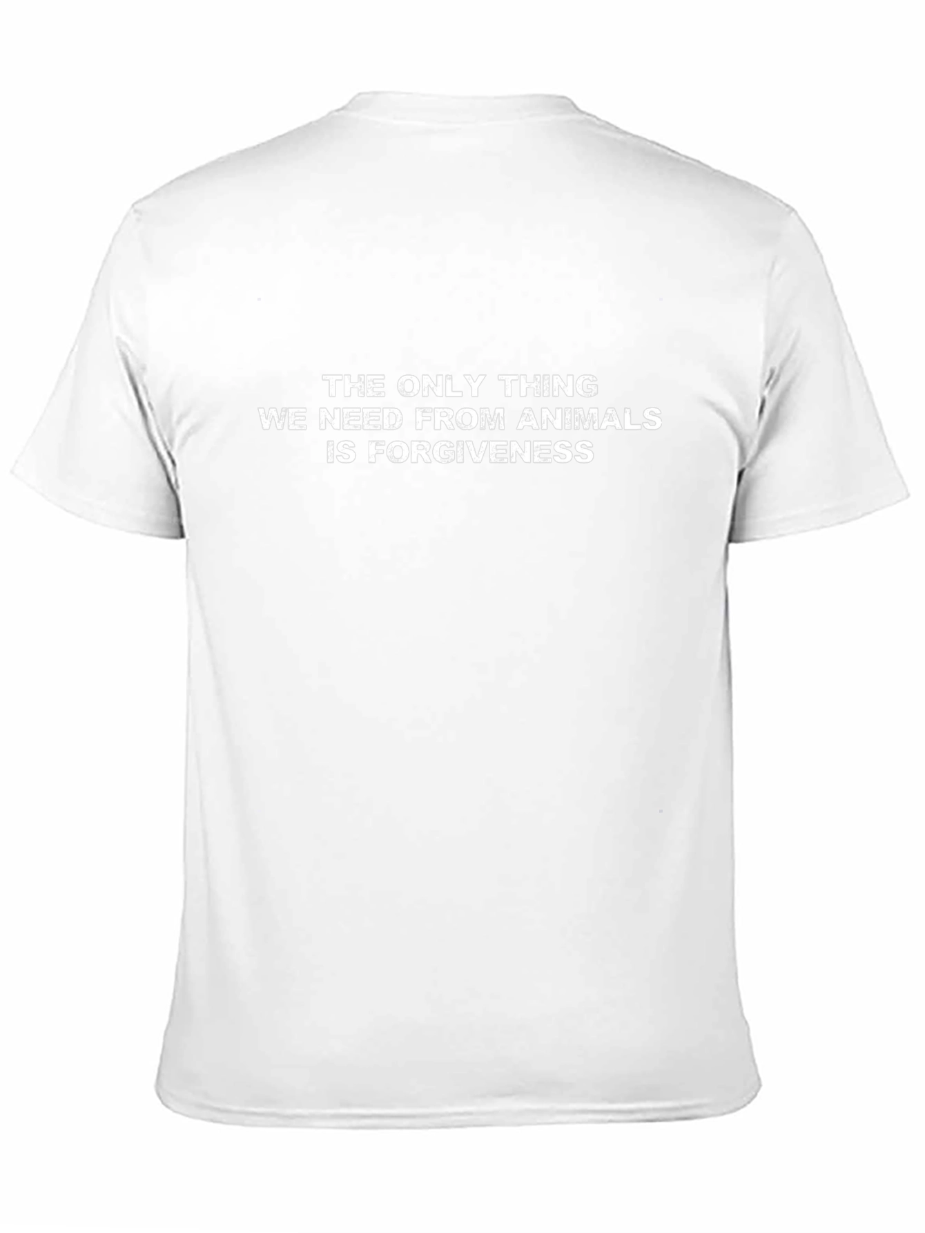 Animal Forgiveness Graphic Tee - Black Cotton T-Shirt