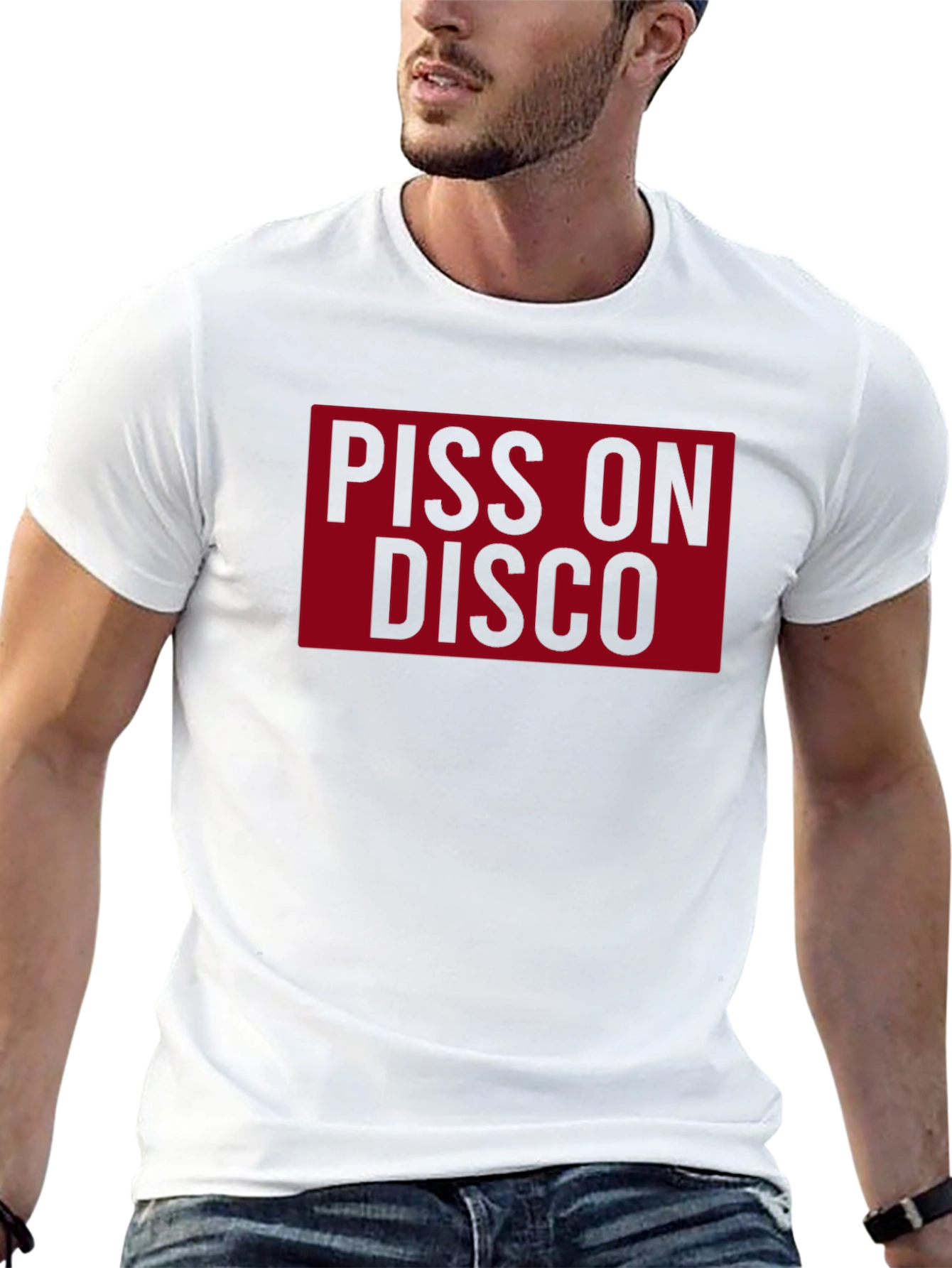 Piss On Disco Graphic T-Shirt - Bold Statement Tee
