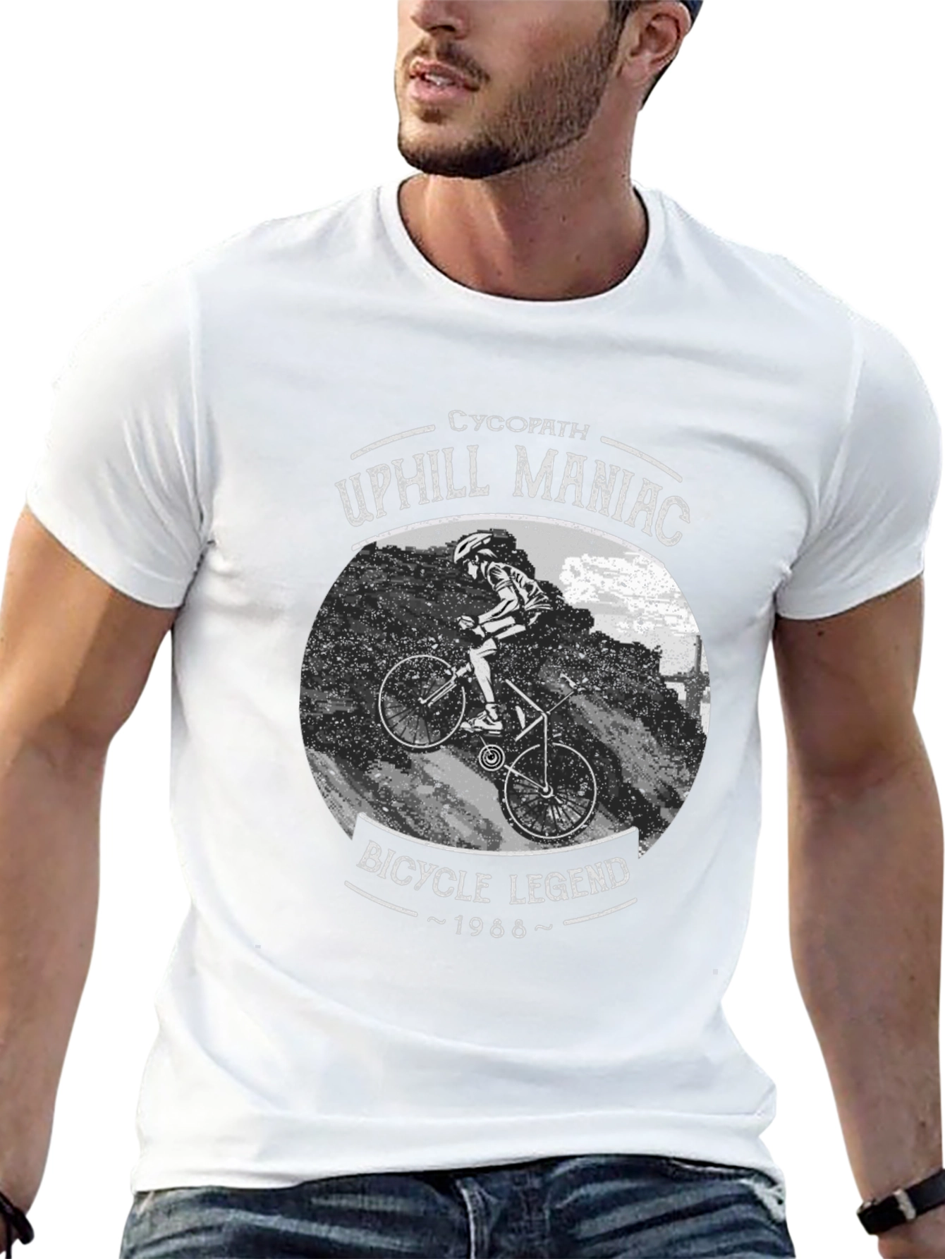 Uphill Maniac Bicycle Legend T-Shirt