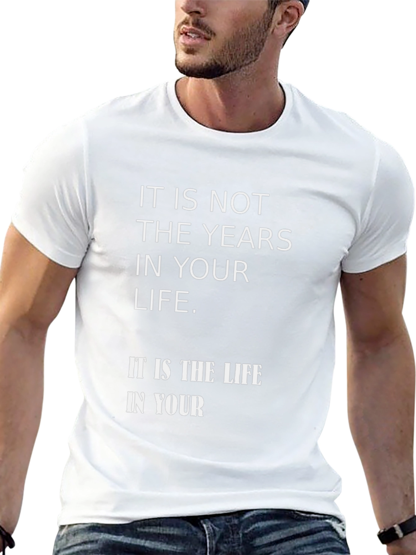 Meaningful Life Quote Graphic T-Shirt