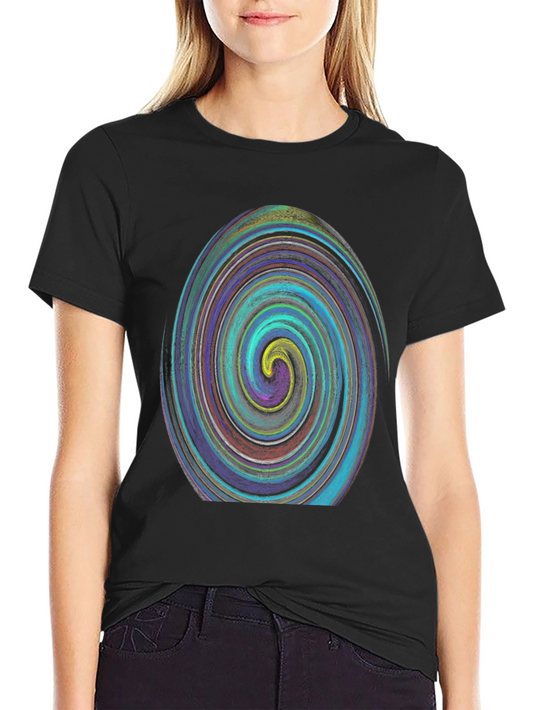Abstract Swirl Graphic T-Shirt