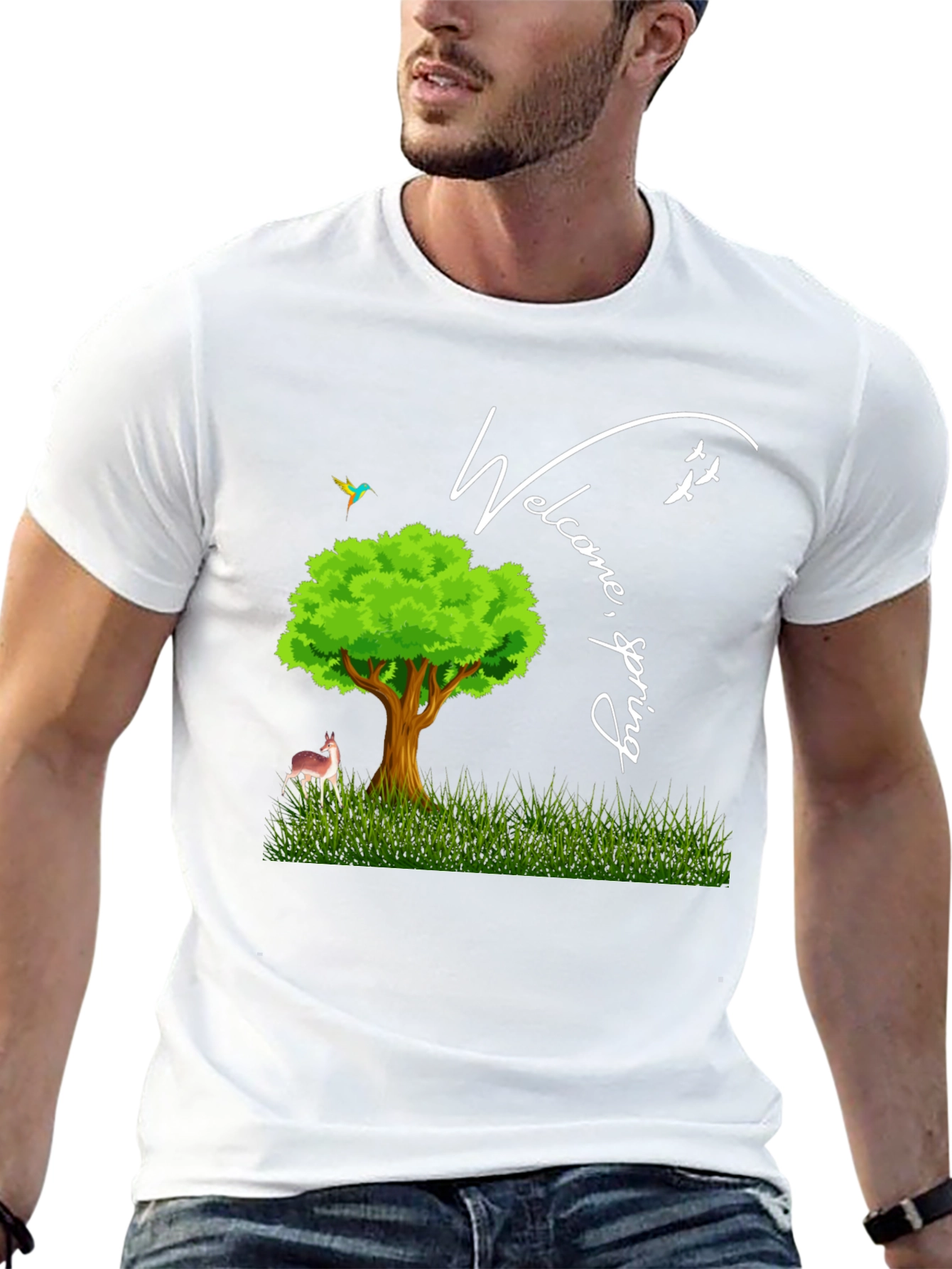 Welcome Spring Graphic T-Shirt