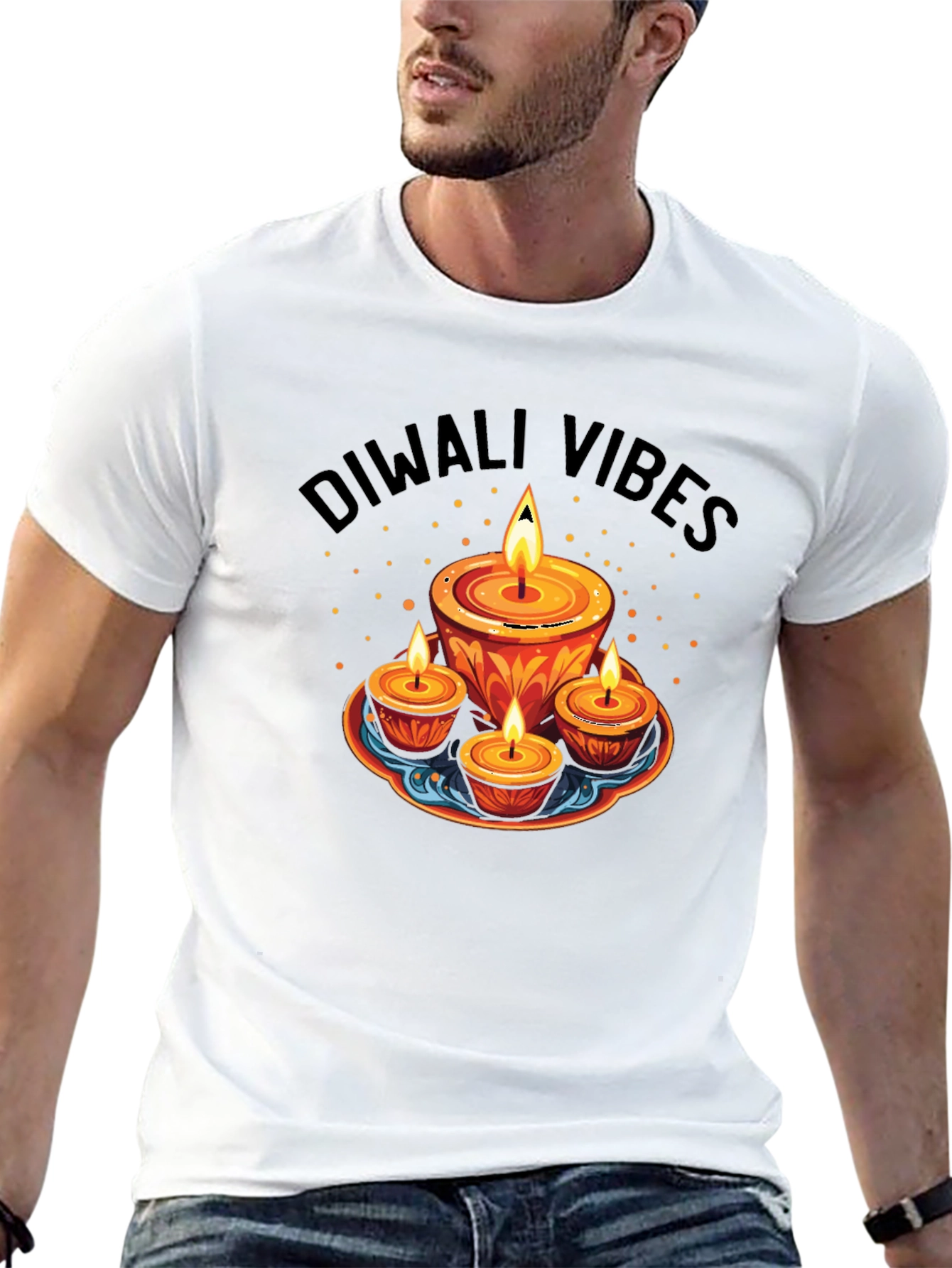 Diwali Vibes Graphic T-Shirt