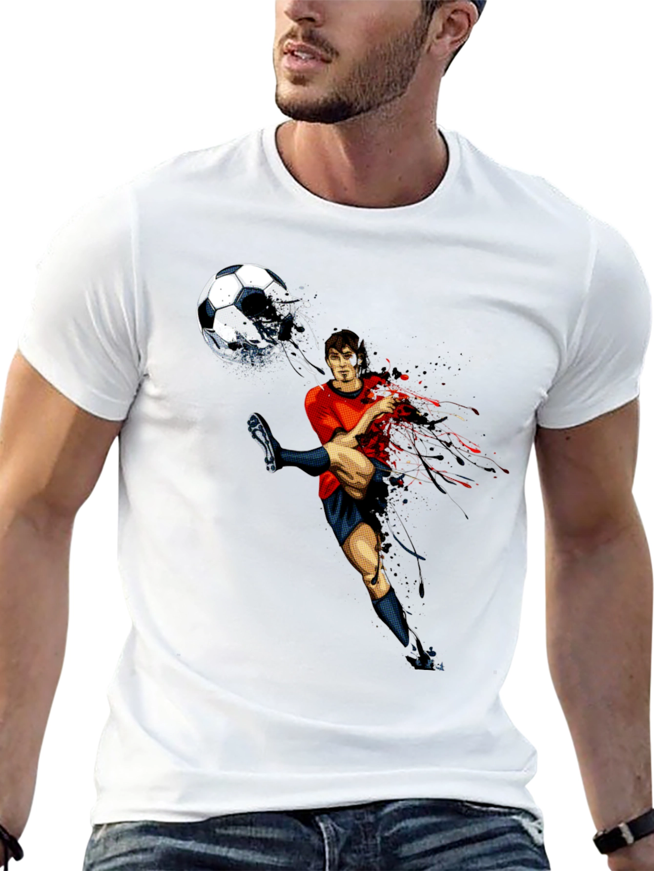 Soccer Kick Graphic T-Shirt