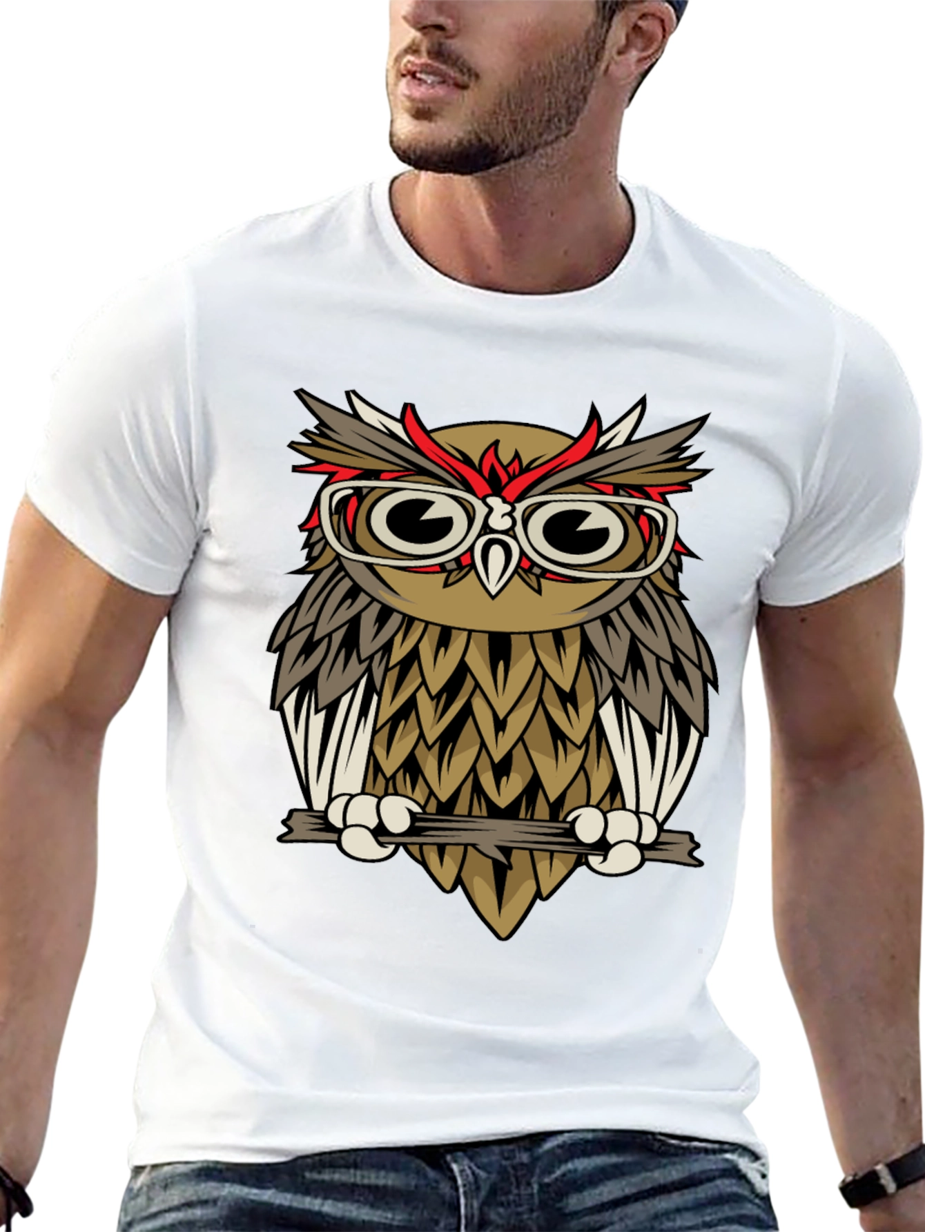 Cool Owl T-Shirt - Nerd Bird