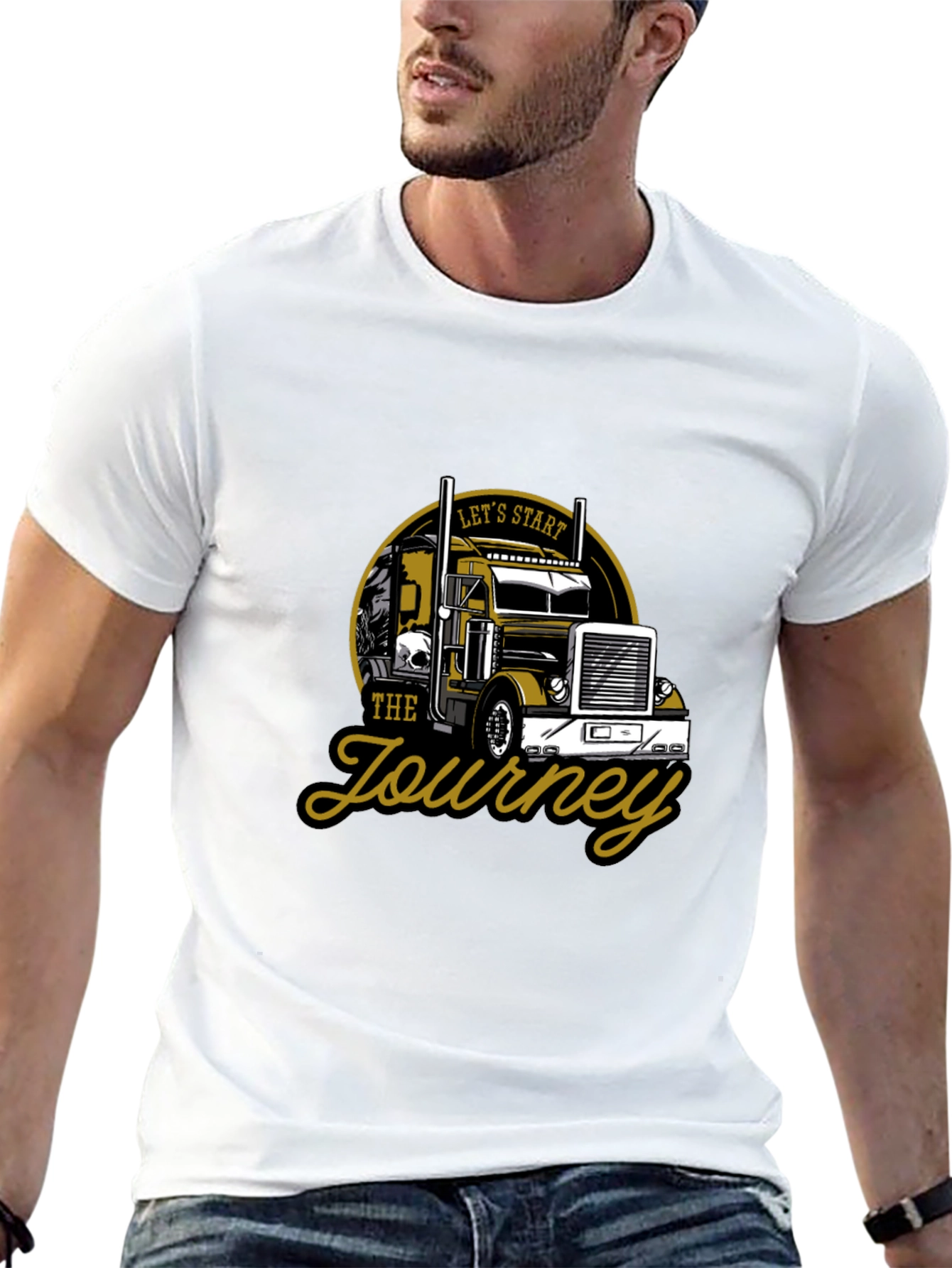 Lets Start the Journey Trucker T-Shirt