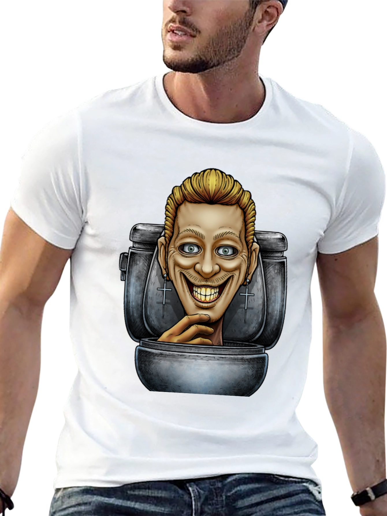 Toilet Head Graphic T-Shirt