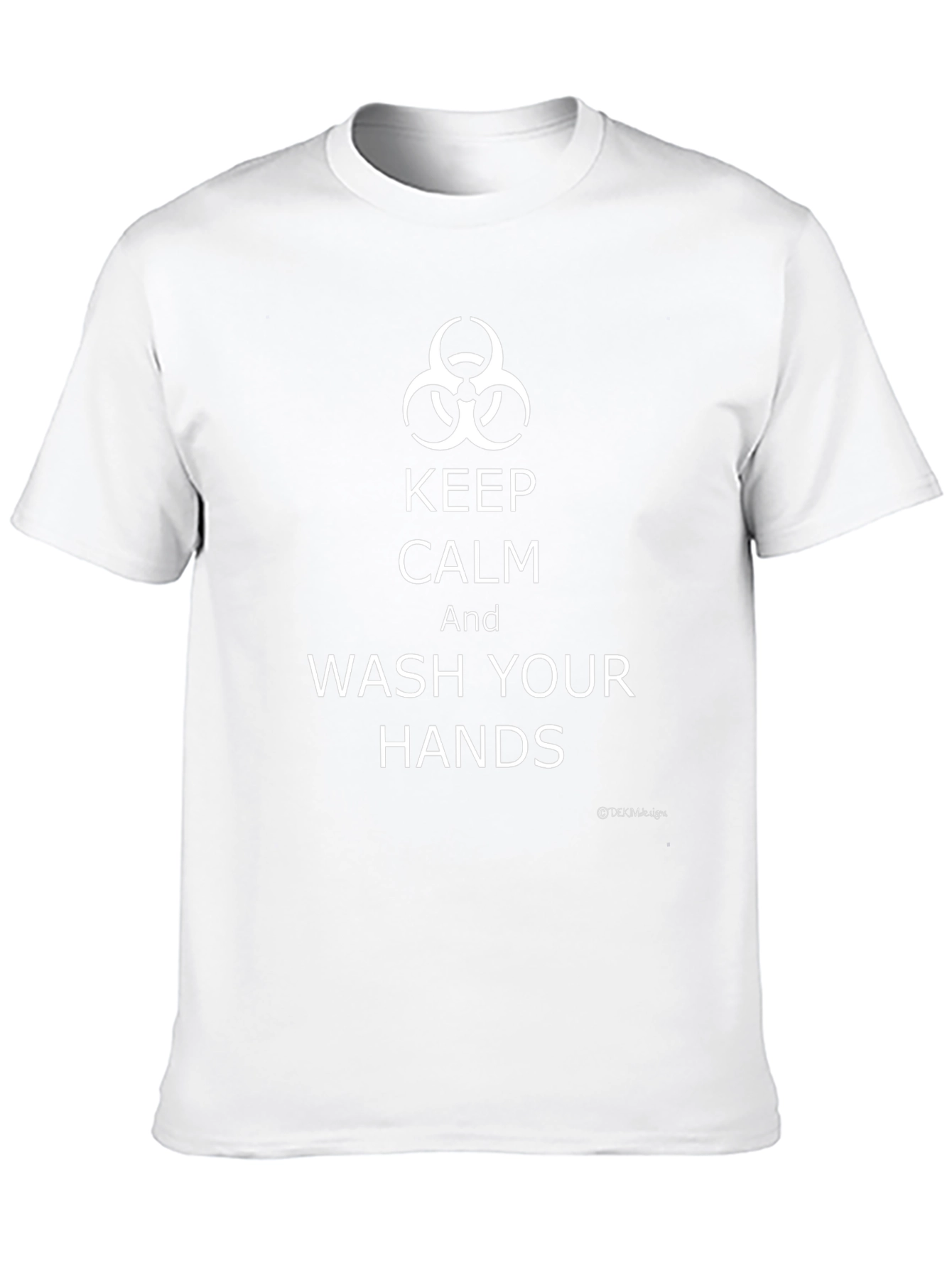 Keep Calm Wash Hands Biohazard T-Shirt