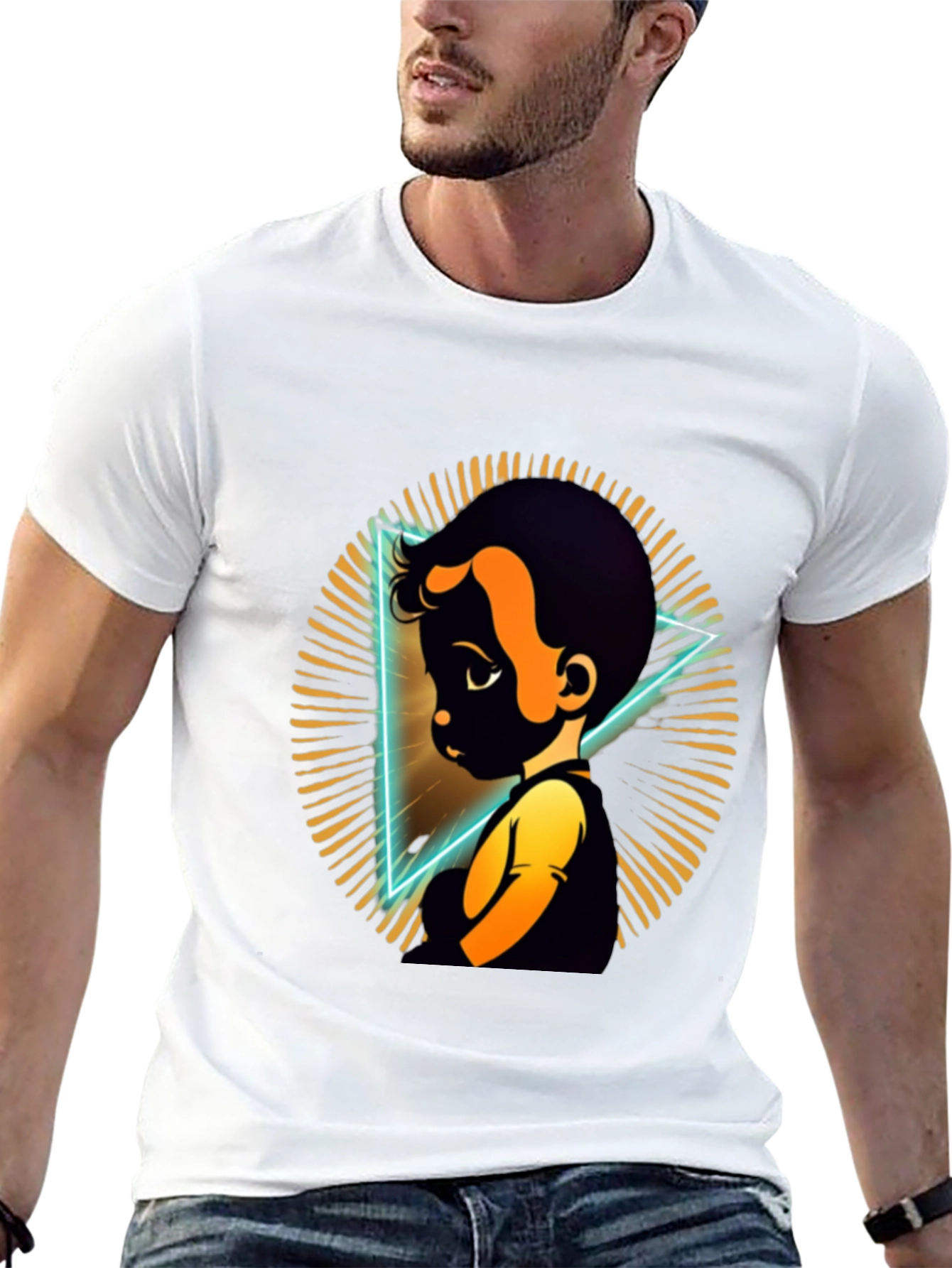 Cartoon Boy Graphic Tee - Soft Cotton Comfort