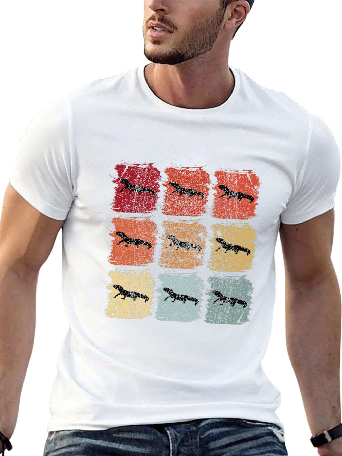 Retro Ferret Graphic T-Shirt - Unisex