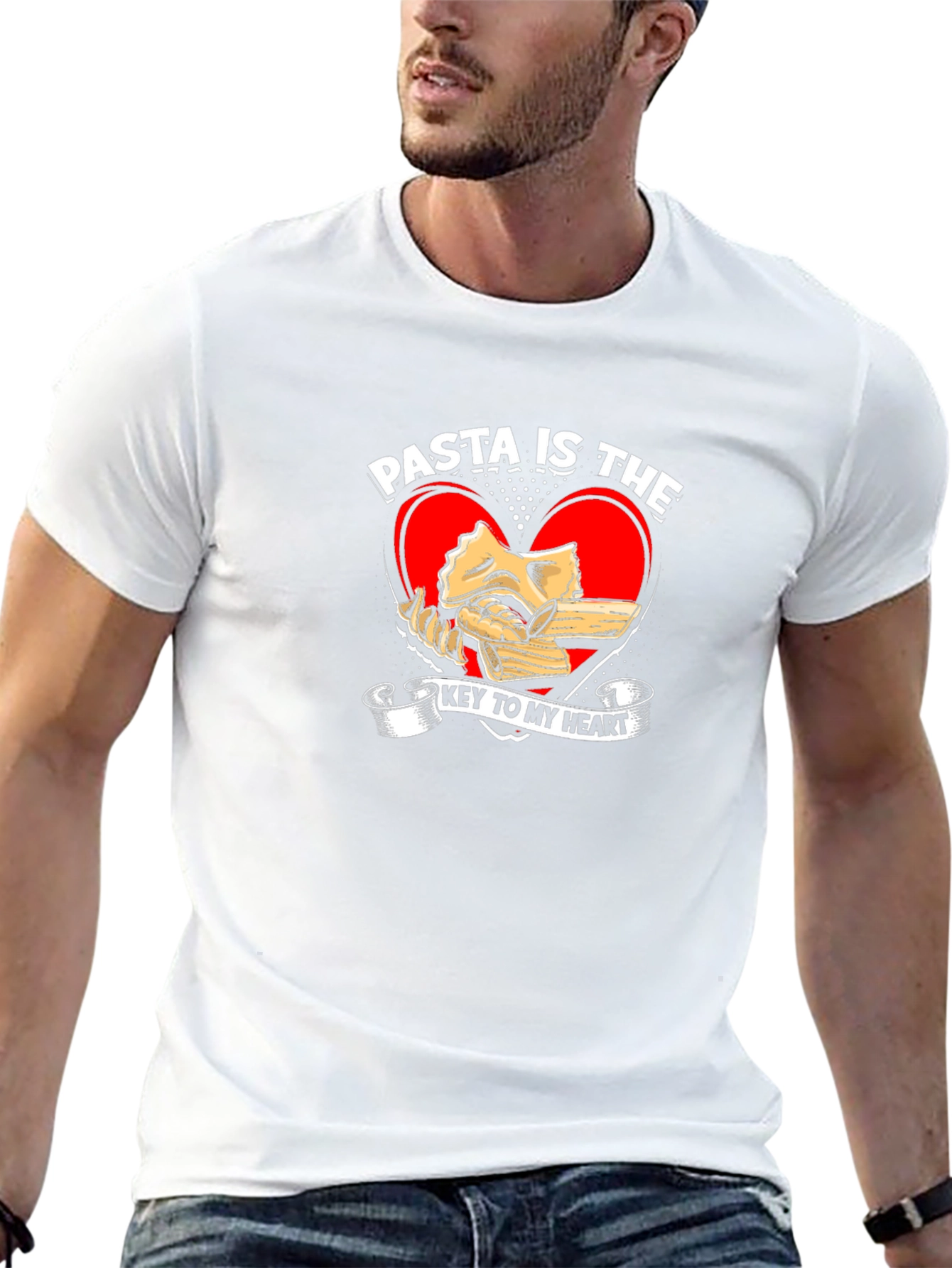 Pasta is the Key to My Heart Graphic T-Shirt