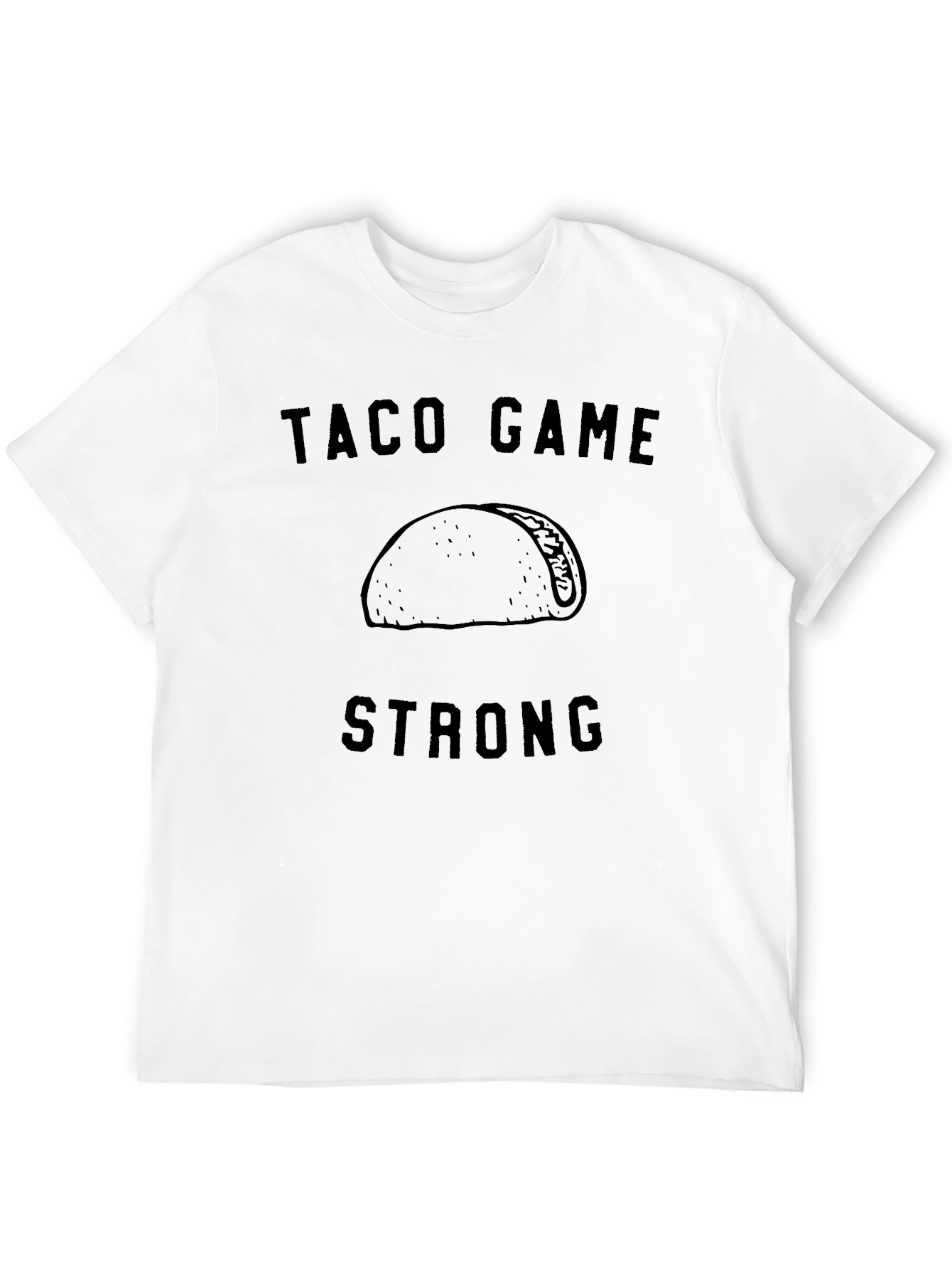 Taco Game Strong Black Graphic Tee
