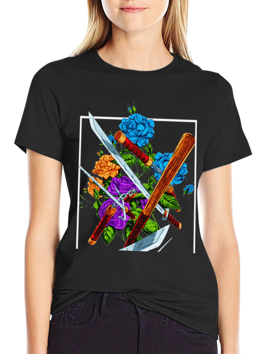 Katana & Roses Graphic Tee