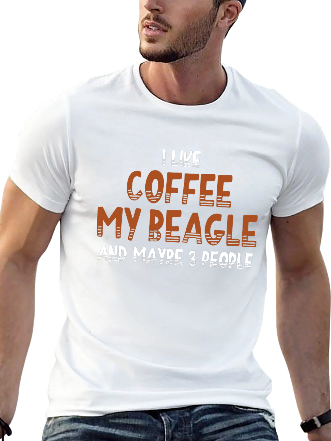 Coffee Beagle Funny Graphic T-Shirt