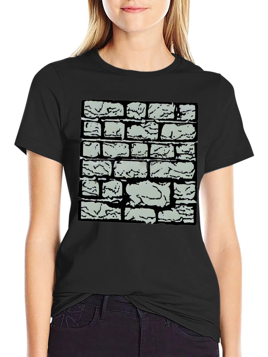 Brick Wall Graphic Tee - Cool Casual Style