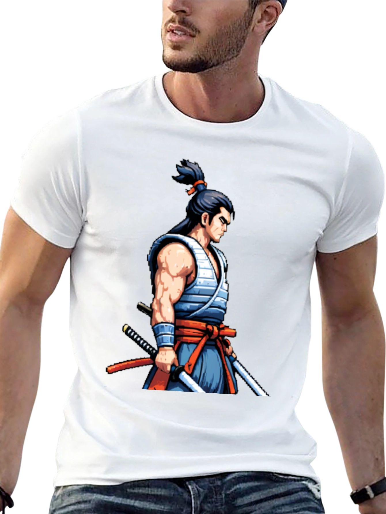 Samurai Warrior Graphic Tee - Unique Design