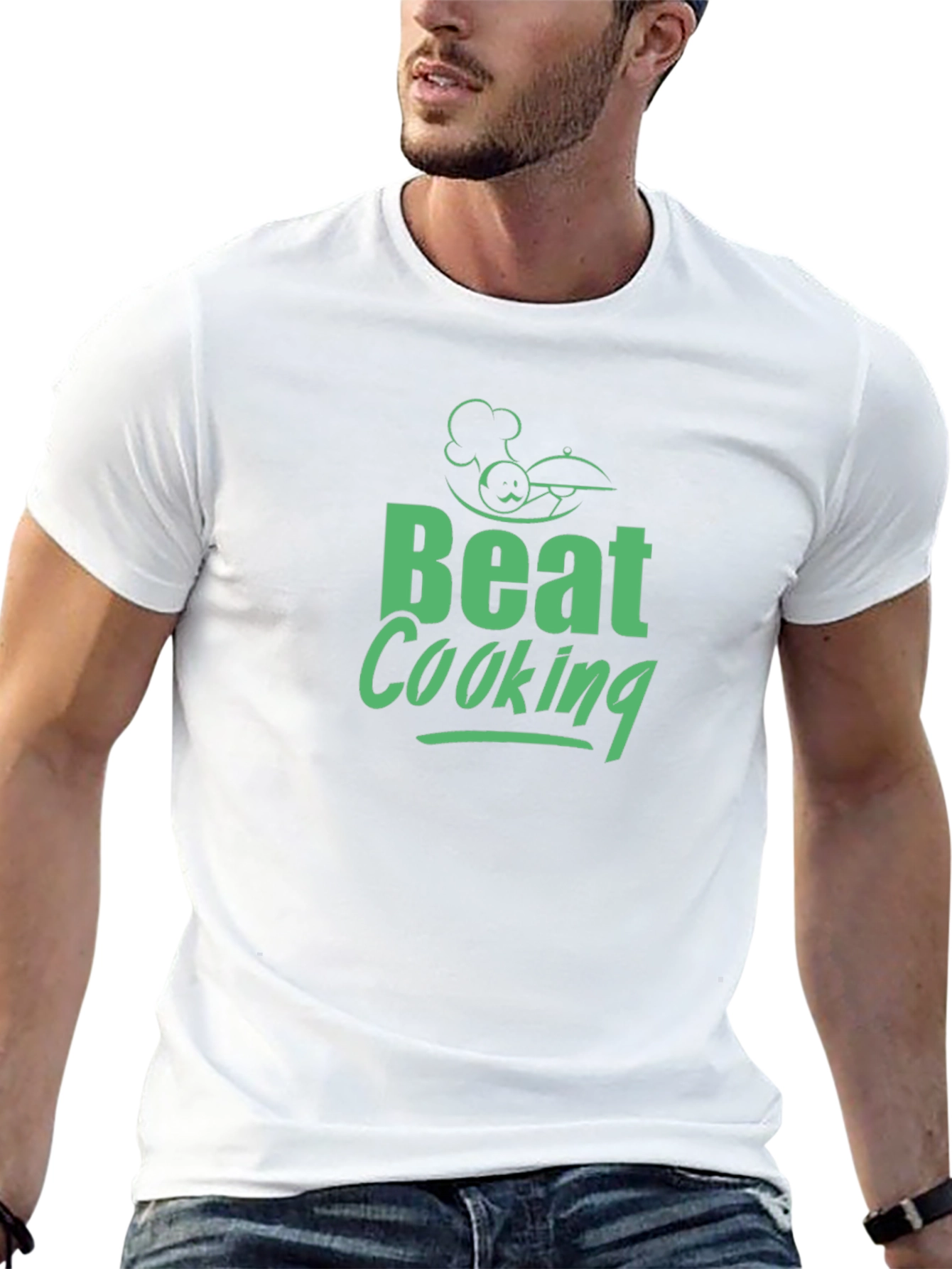 Beat Cooking Black T-Shirt for Chefs