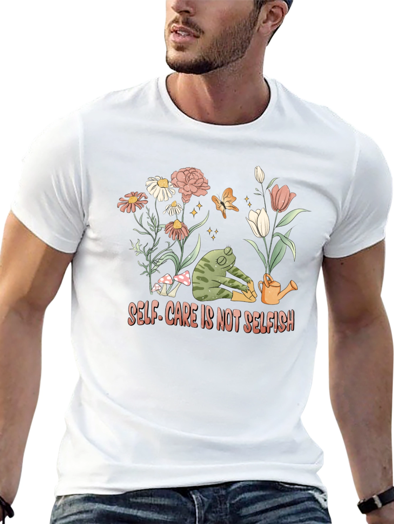 Self-Care Frog Graphic Tee