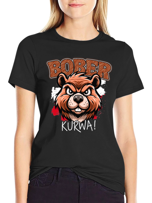 Bober Kurwa T-Shirt: Beaver Graphic Tee