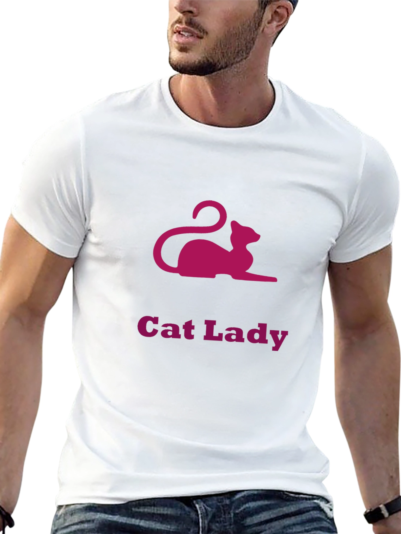 Cat Lady Graphic Tee - Black