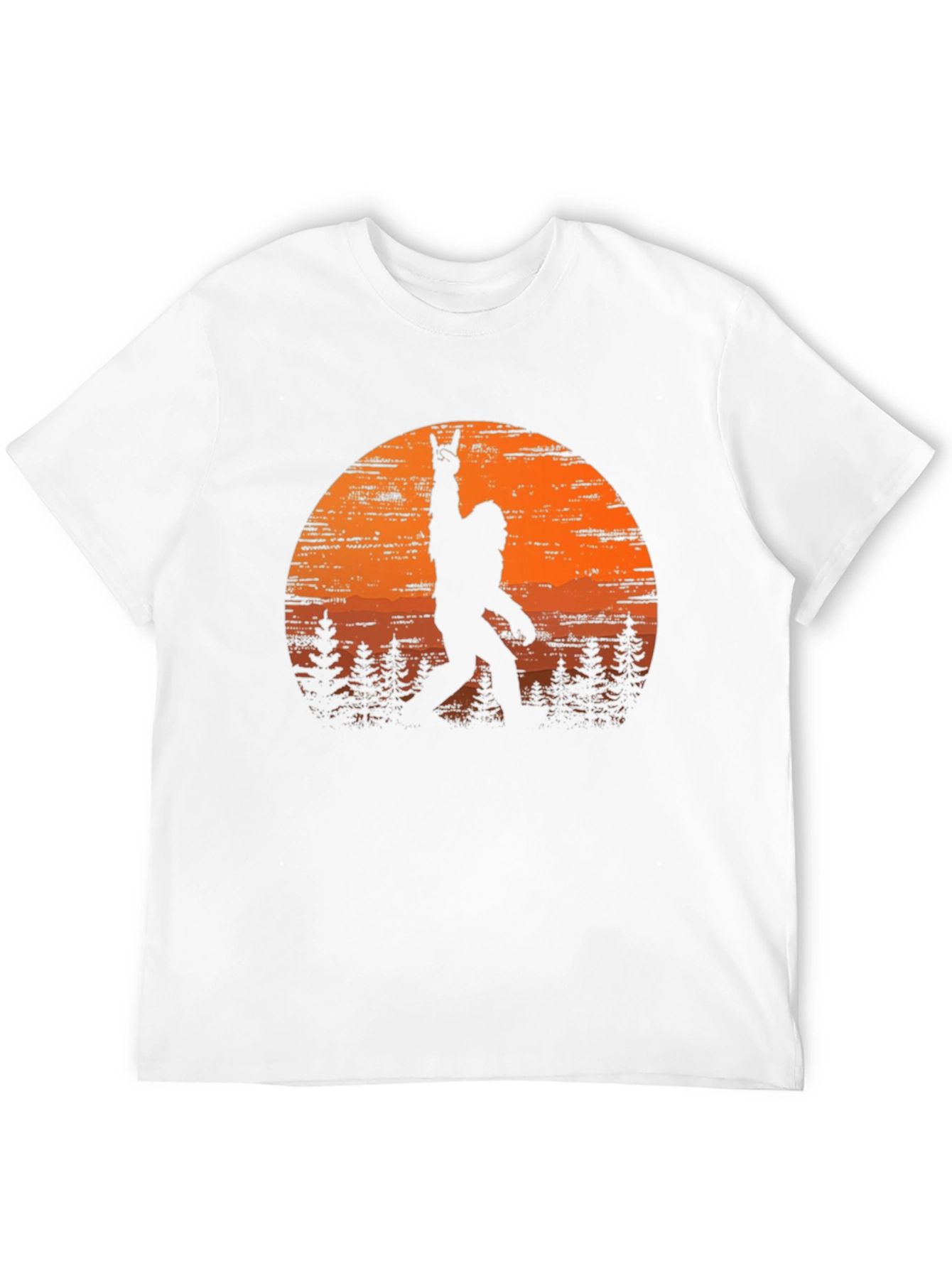 Bigfoot Sunset Rock On T-Shirt