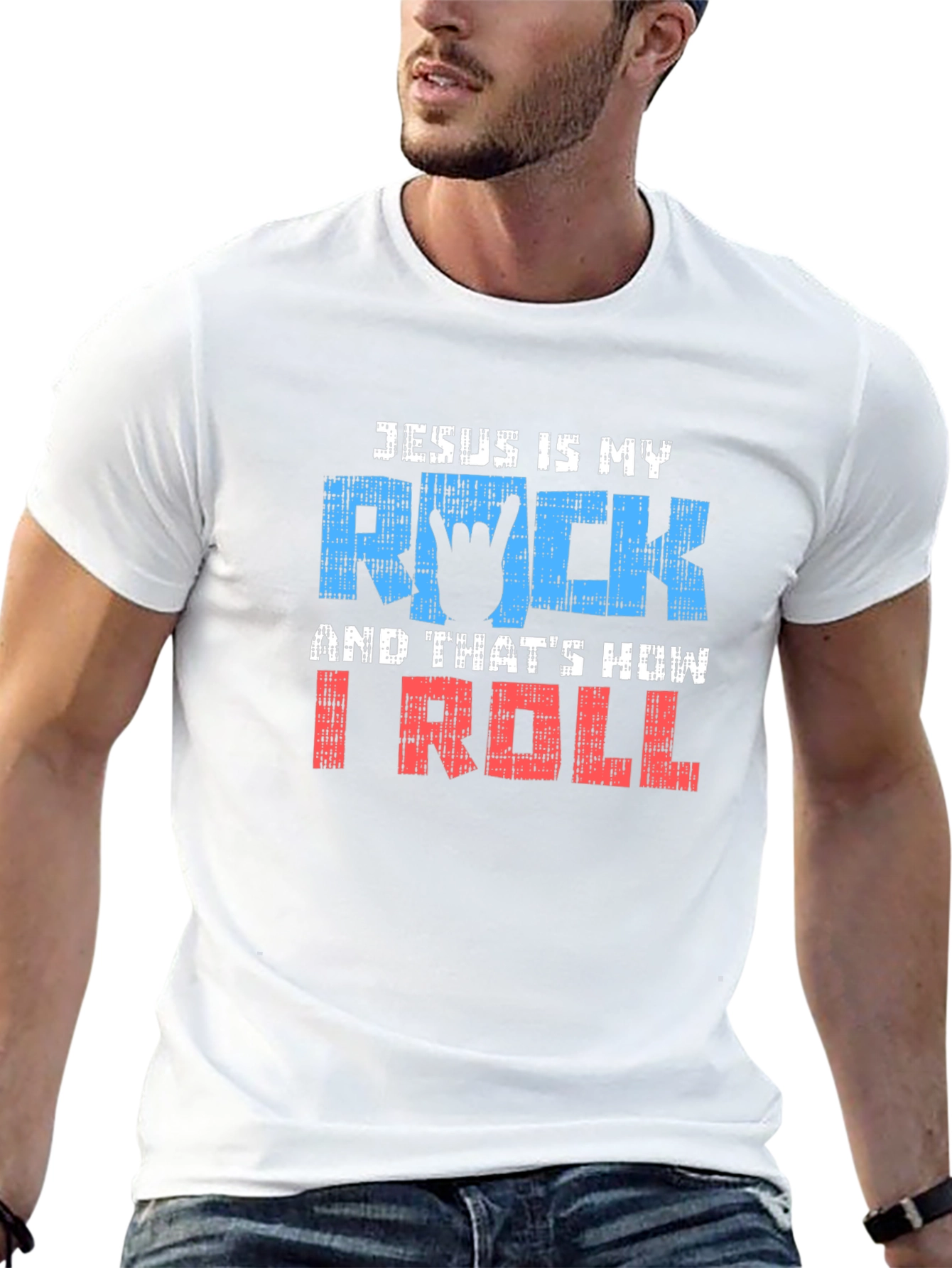 Jesus Is My Rock T-Shirt - Christian Apparel