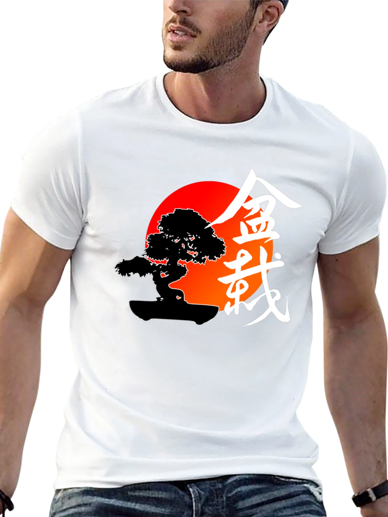 Bonsai Tree Graphic T-Shirt - Zen Style