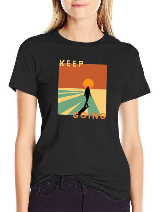 Keep Going Graphic T-Shirt - Motivational Design