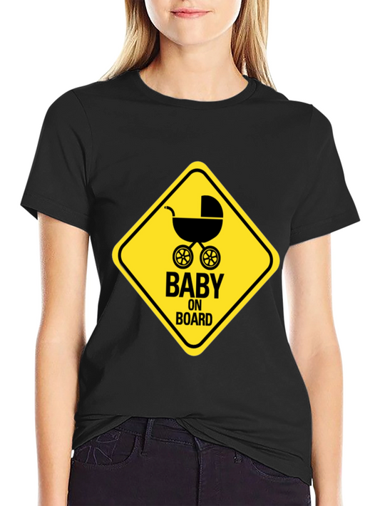 Baby On Board Graphic Tee - Black Unisex Shirt