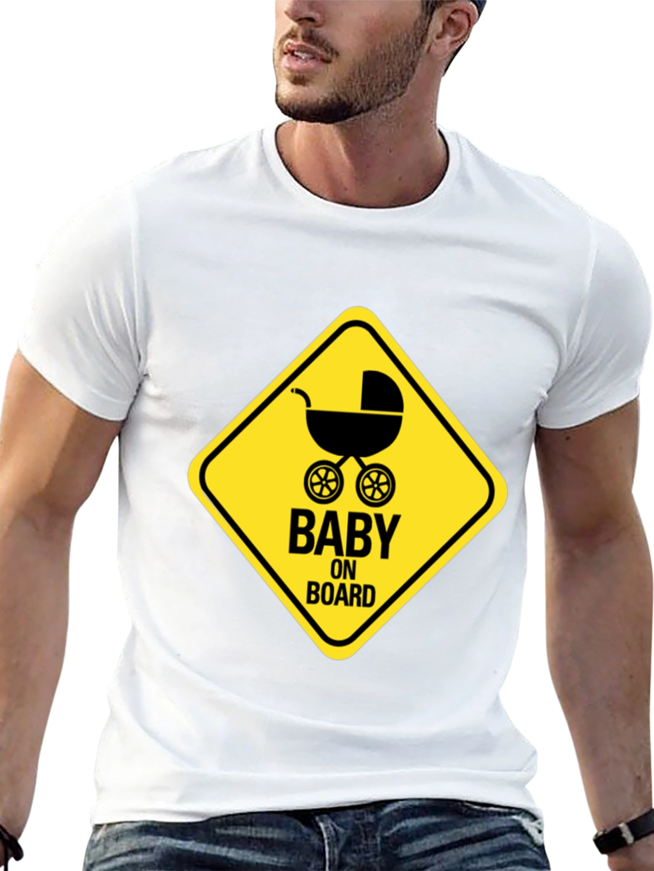 Baby On Board Graphic Tee - Black Unisex Shirt