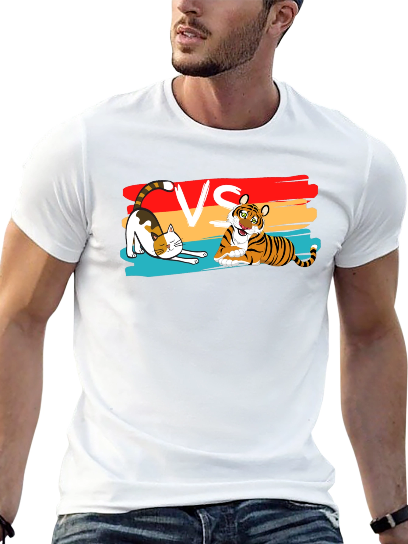 Cat VS Tiger T-Shirt