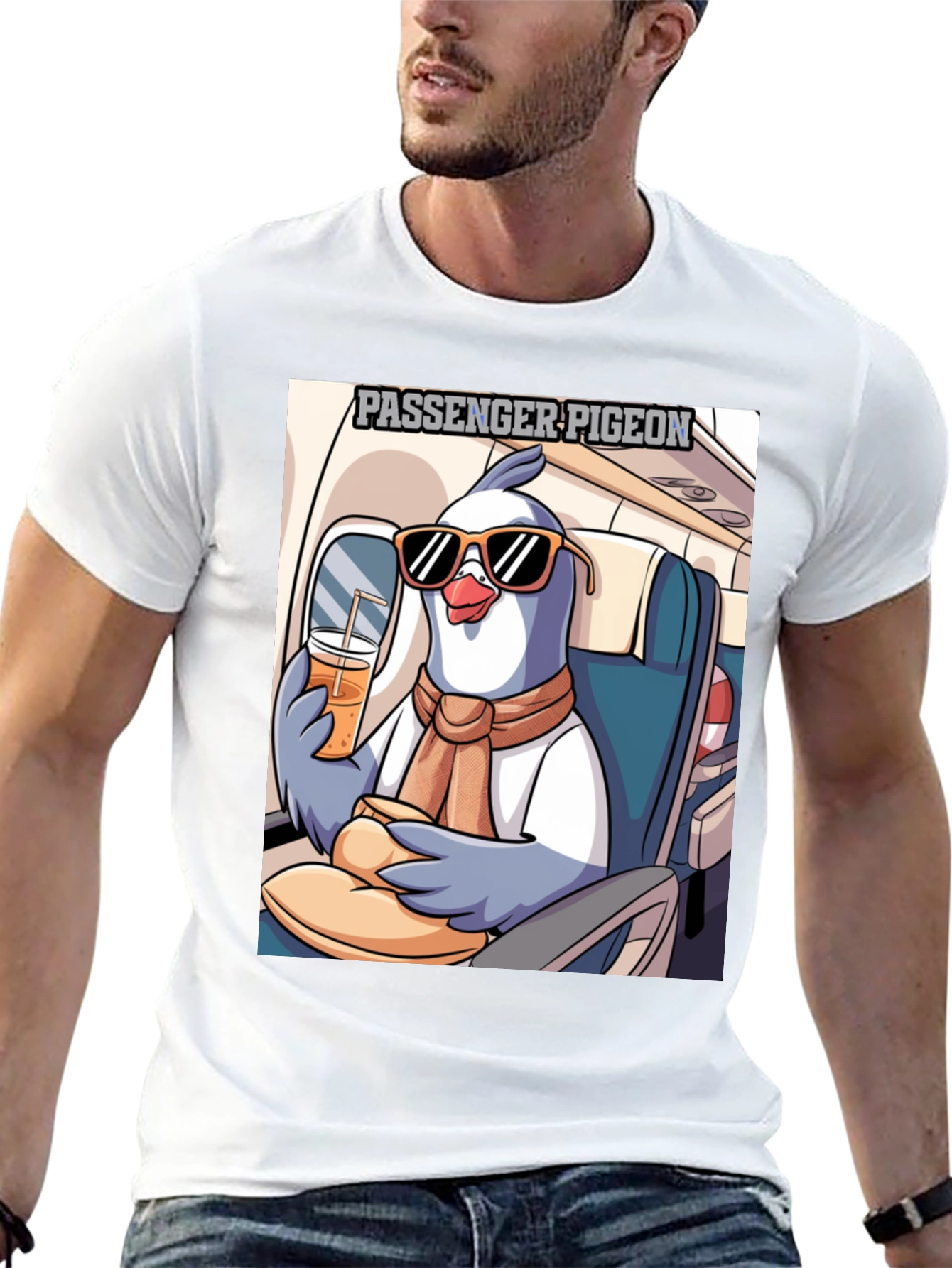 Passenger Pigeon T-Shirt - Cartoon Design