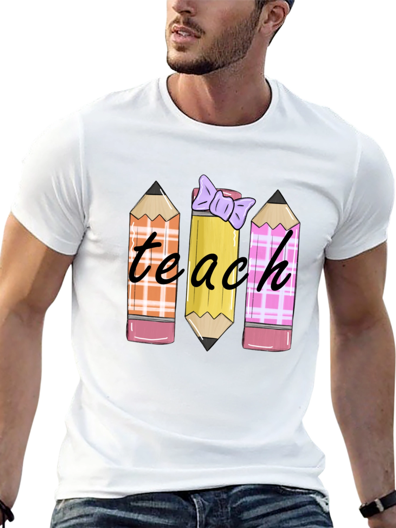 Teach Pencil T-Shirt Teacher Appreciation