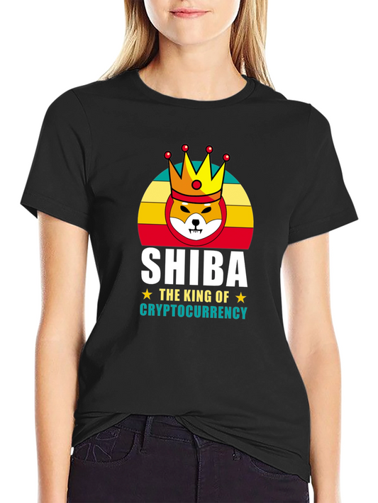 Shiba Cryptocurrency King Graphic T-Shirt