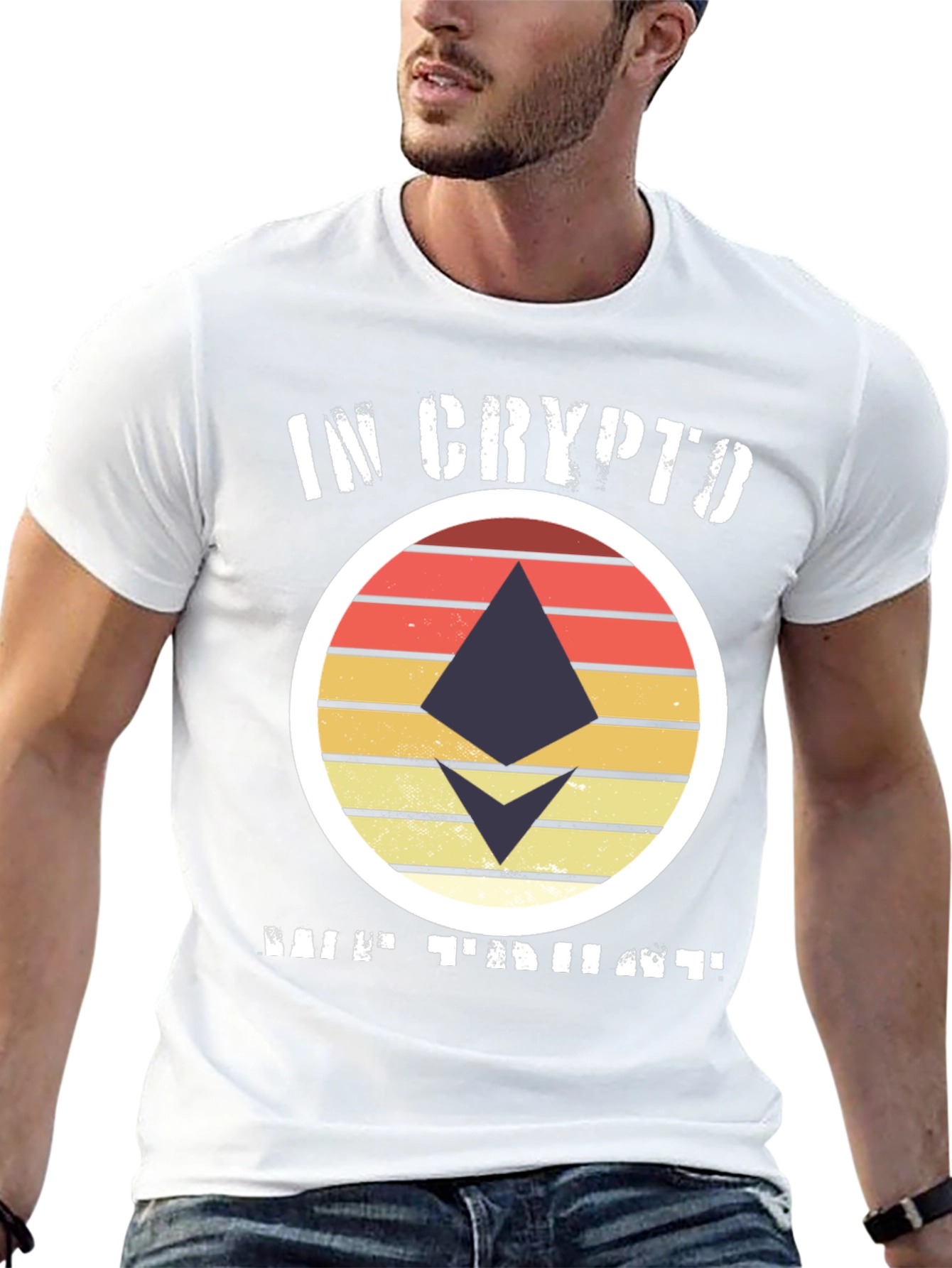 In Crypto We Trust Ethereum Black T-Shirt