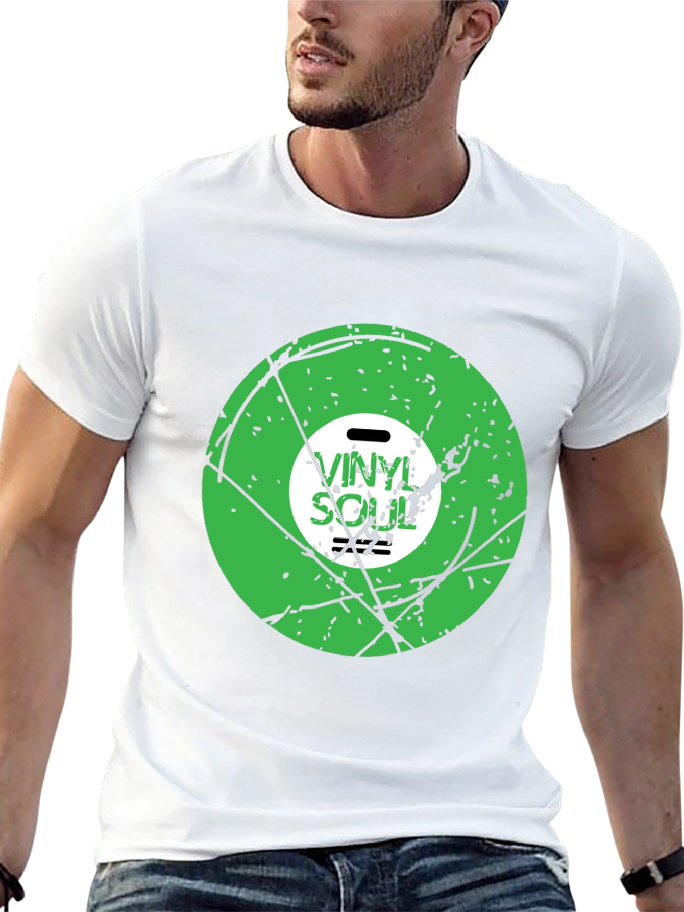 Vinyl Soul Black Graphic Tee