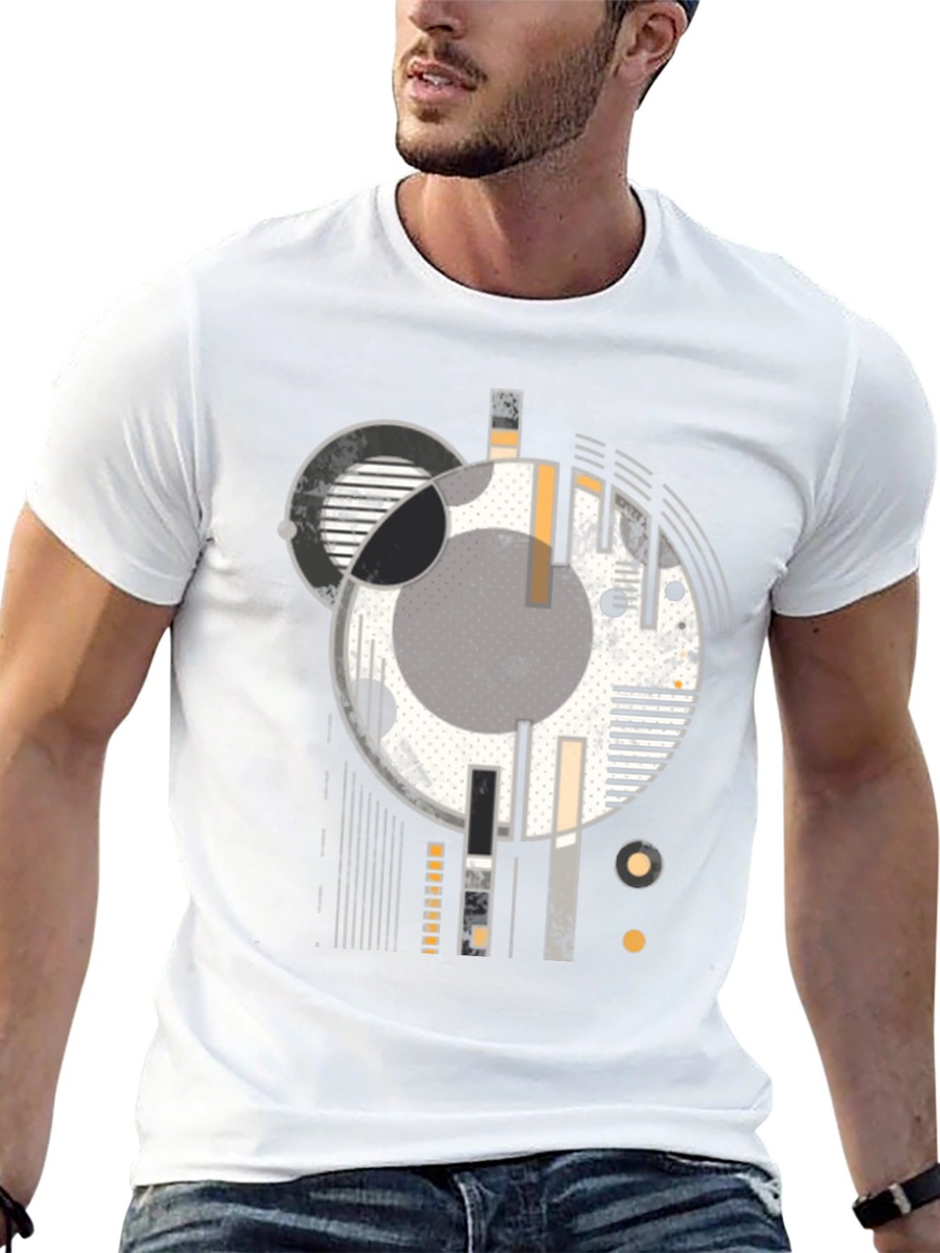 Abstract Geometric Art Tee - Modern Graphic T-Shirt