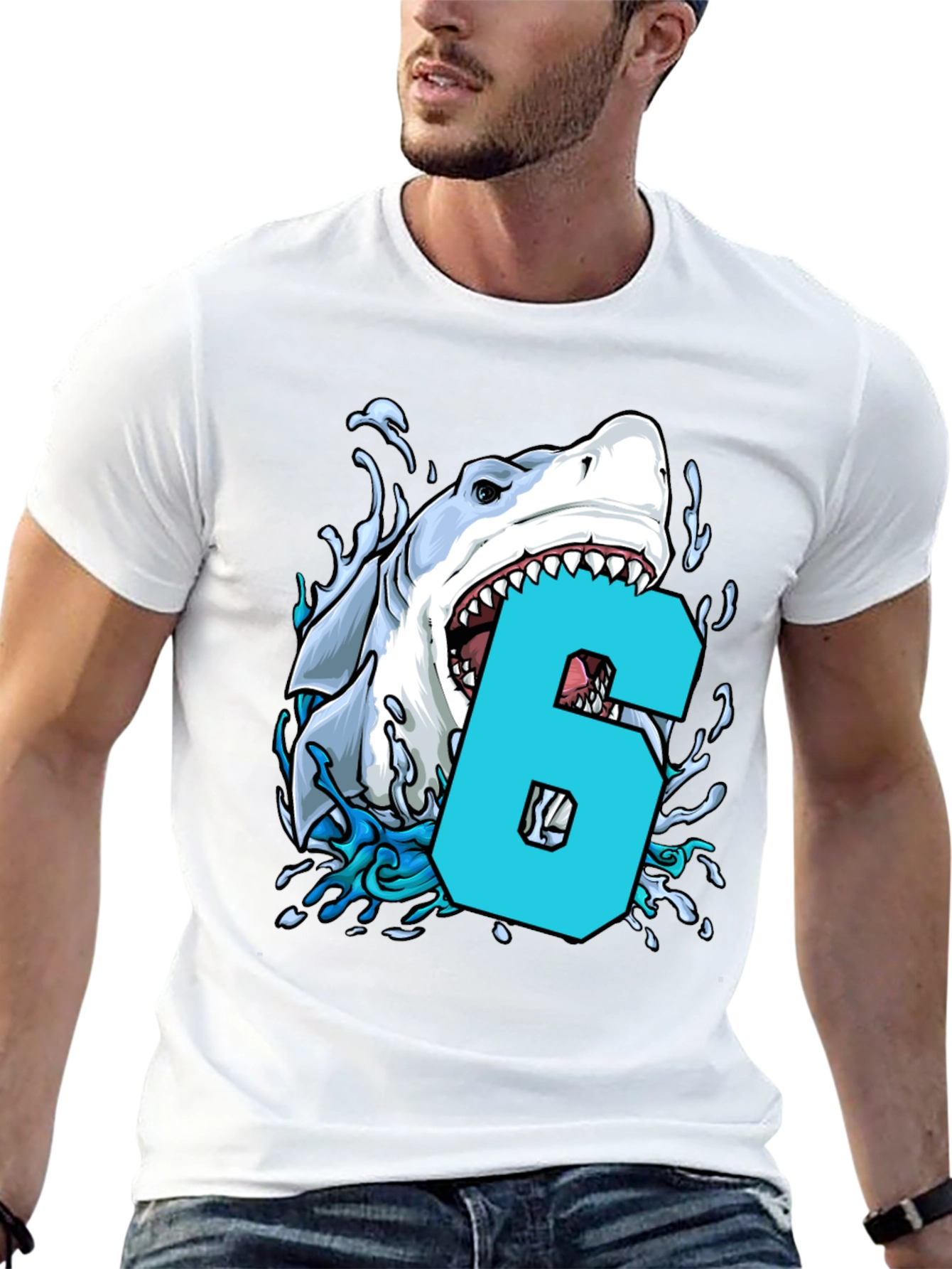 Shark Bite Number 6 T-Shirt