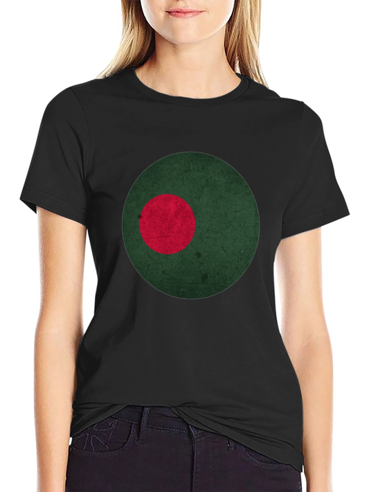 Bangladesh Flag Inspired Graphic Tee