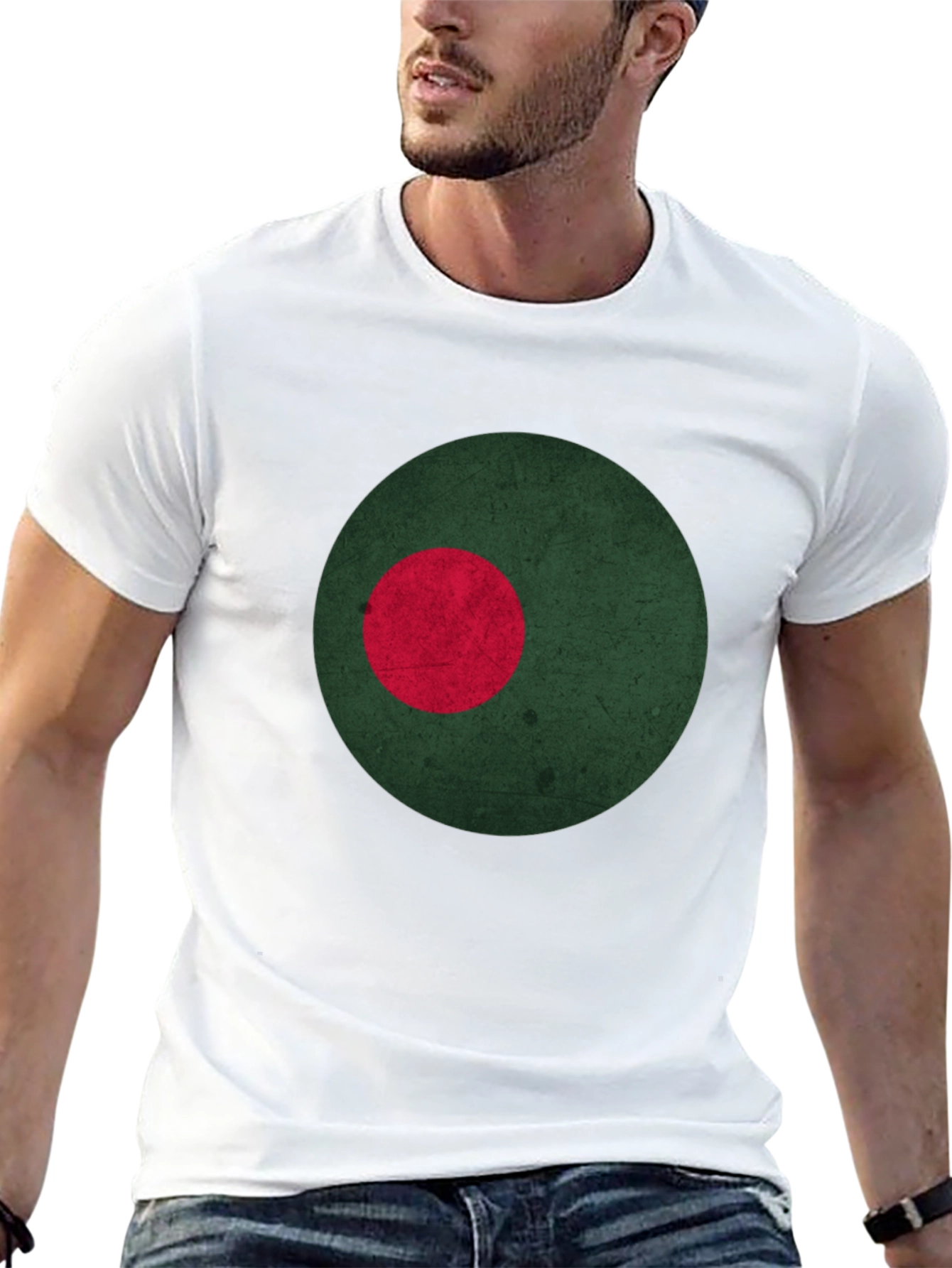 Bangladesh Flag Inspired Graphic Tee