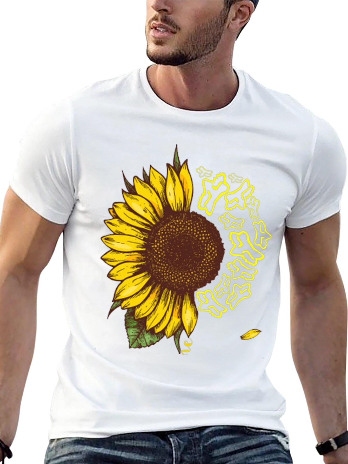 Sunflower Fox Logo Graphic Tee - Black